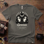 Gemini Zodiac 'I Contain Multitudes and Attitude' T-Shirt