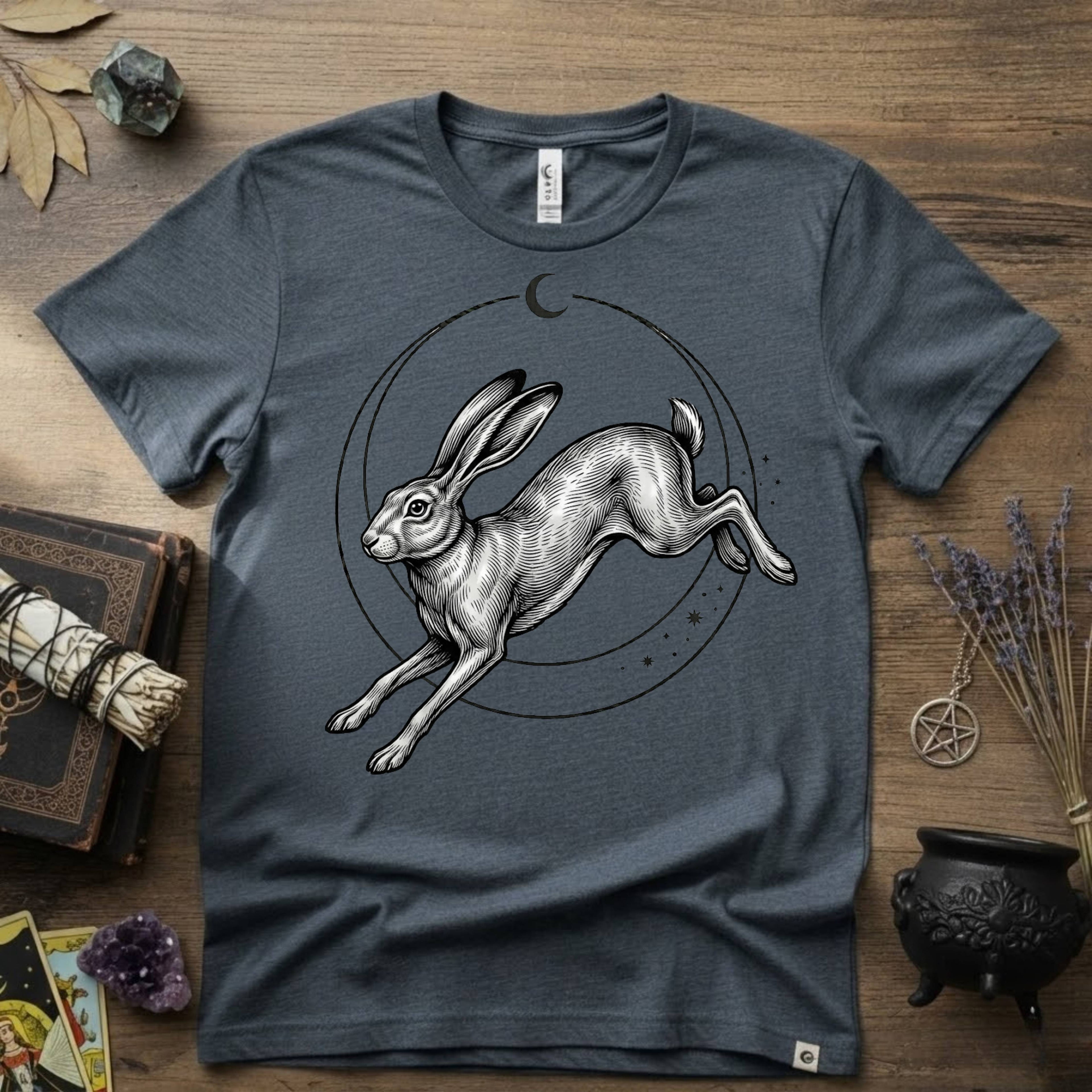 Rabbit Totem T-Shirt — Spiritual Animal Rabbit Tee for Nature Lovers