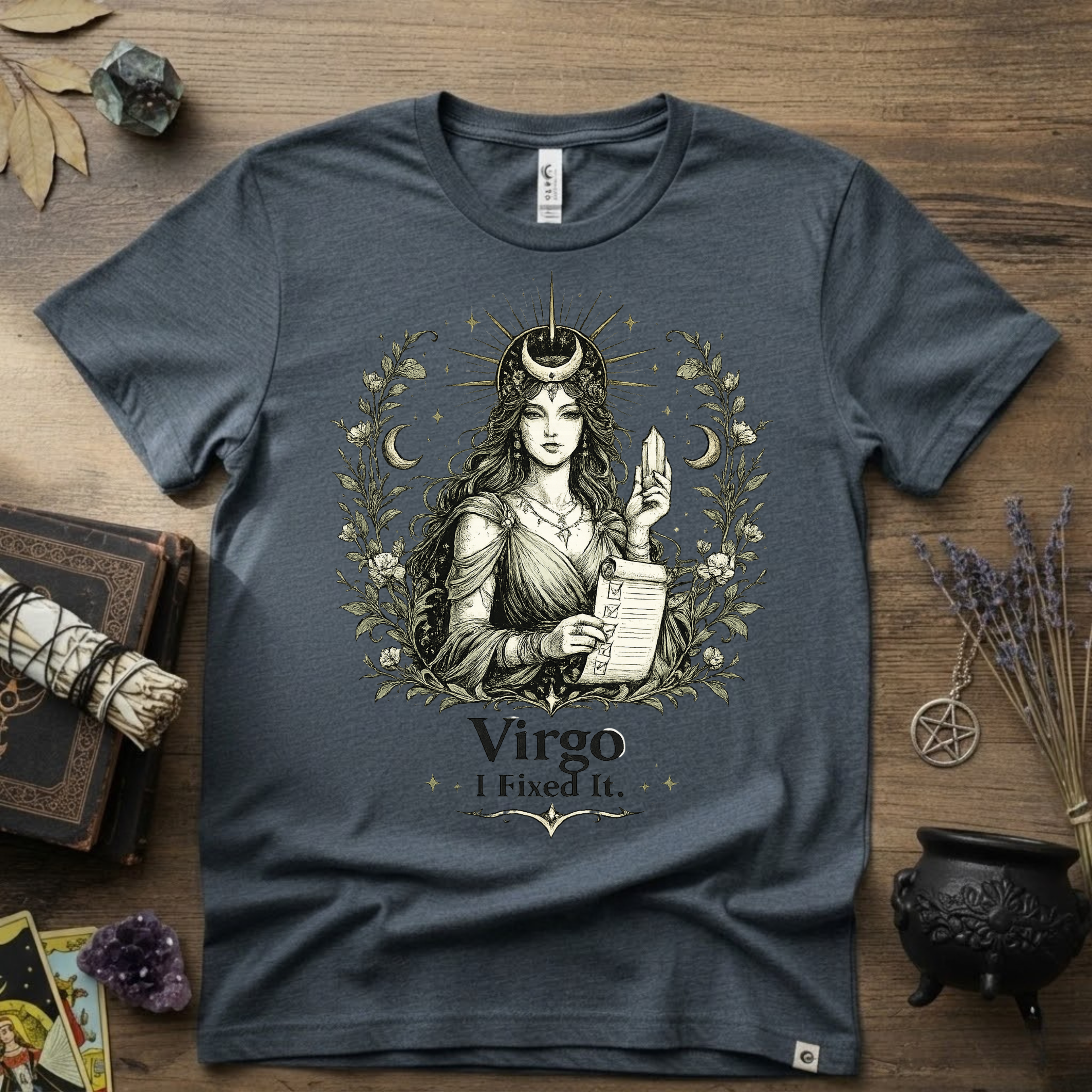 Virgo "I Fixed It" T-Shirt — Zodiac Sign Tee for Fixers & Perfectionists