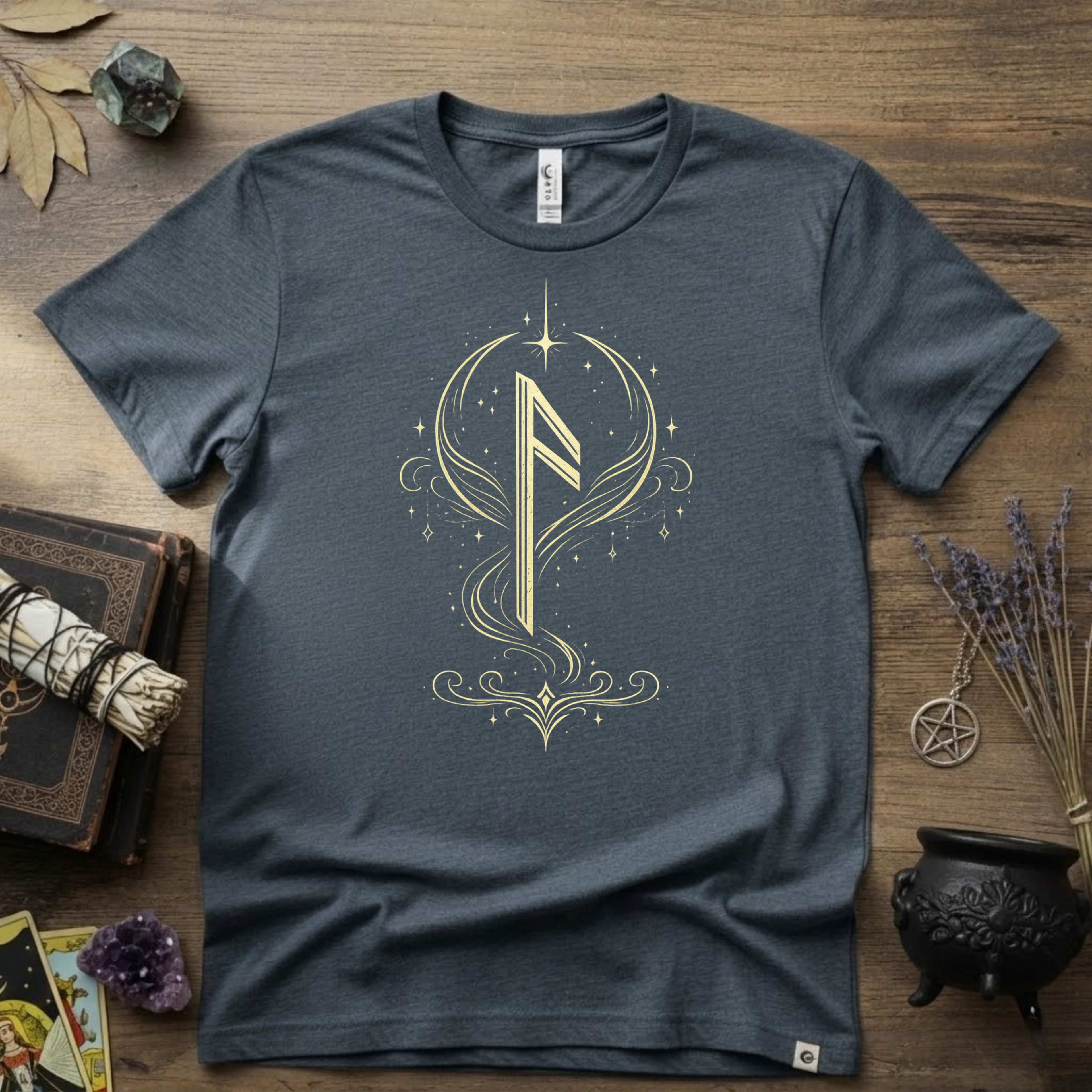 Ansuz Rune T-Shirt — Norse Rune Symbol Tee