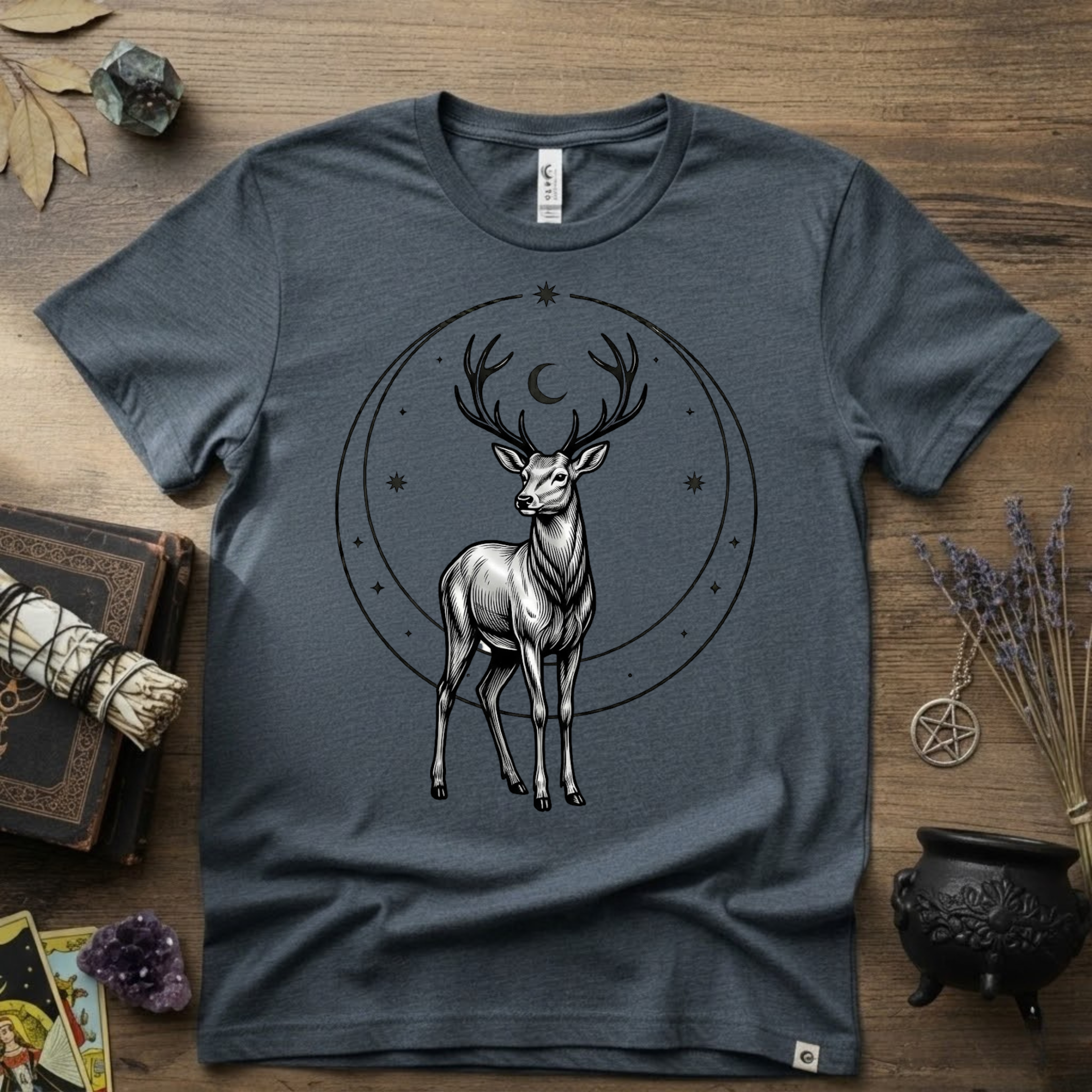 Stag Totem T-Shirt — Majestic Deer Graphic Tee