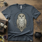 Owl Totem T-Shirt — Mystical Nature-Inspired Graphic Tee