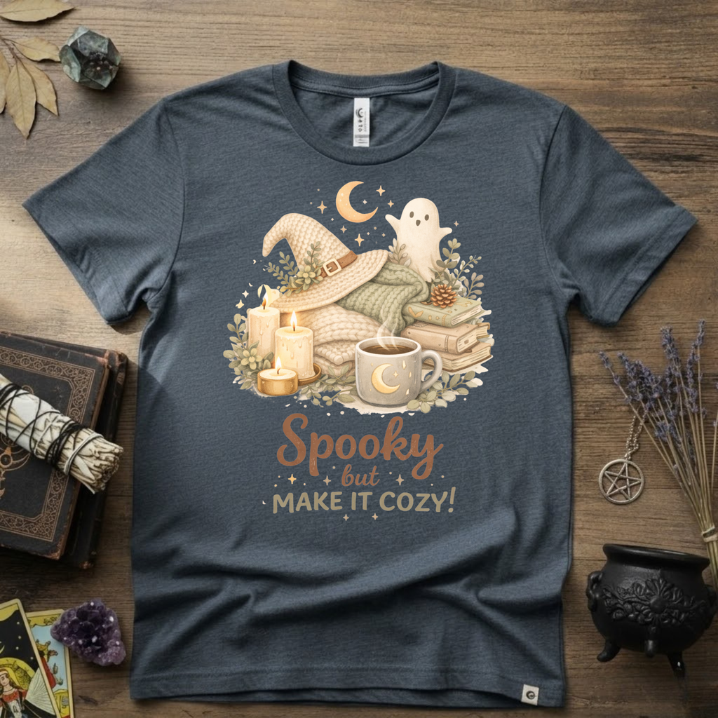 Witchy T-Shirt — Spooky but Make it Cozy