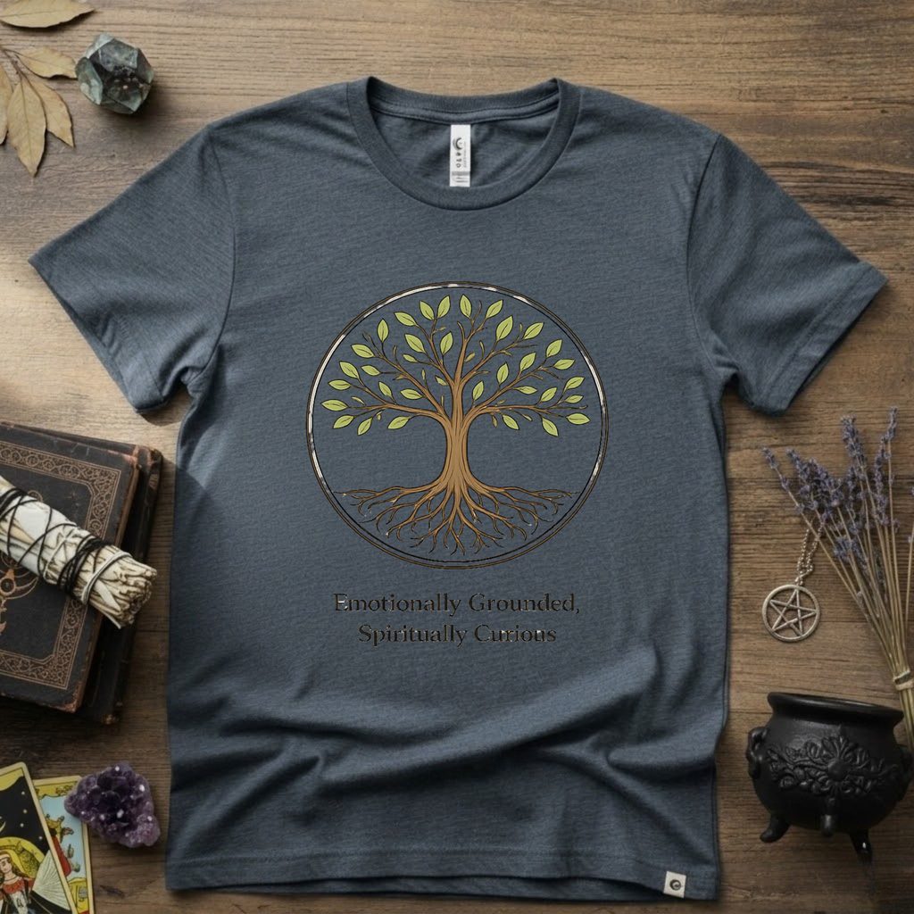 Emotional Grounded Spiritual Curious Witchy T-Shirt | Witchcraft Mystic Tee