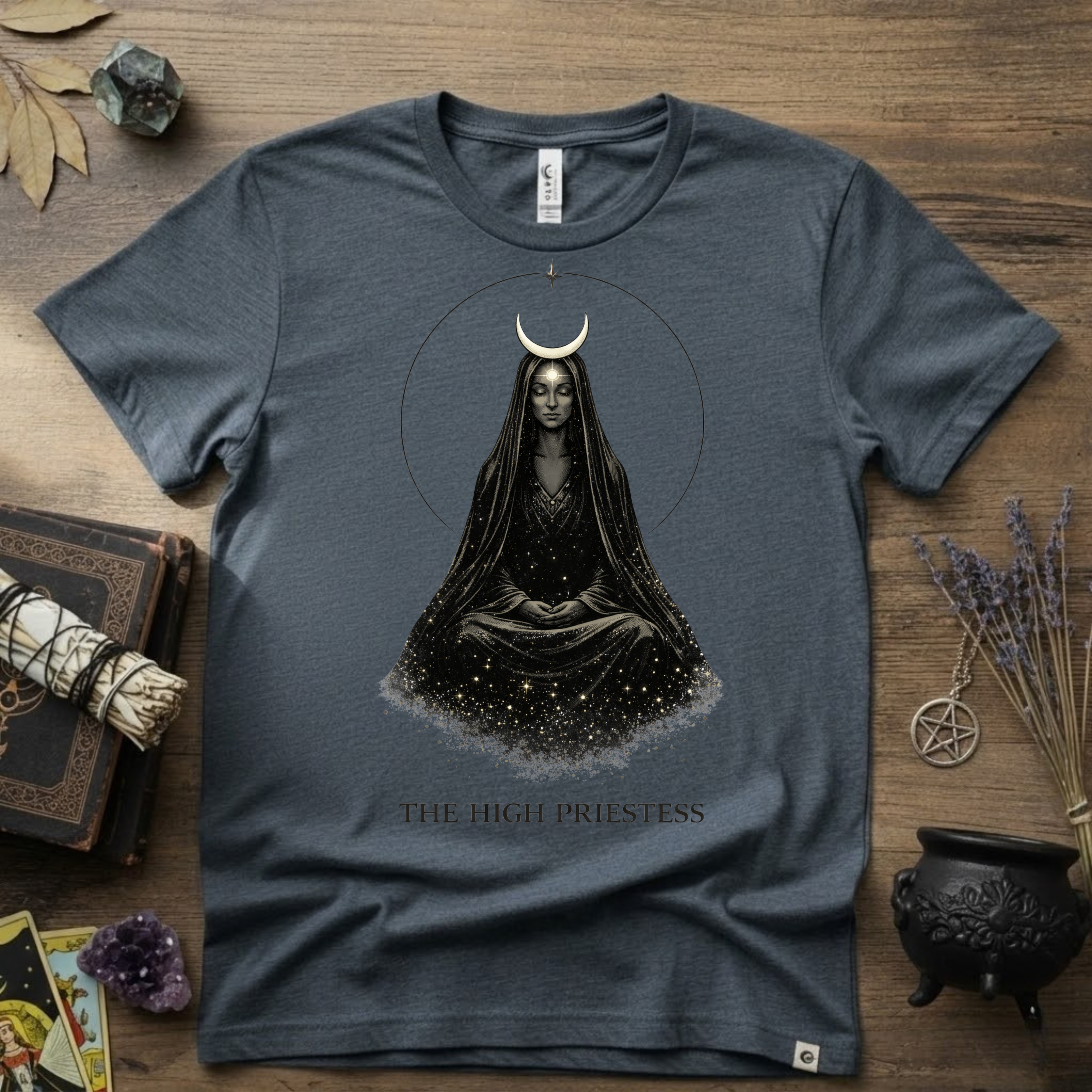 Tarot T-Shirt — The High Priestess