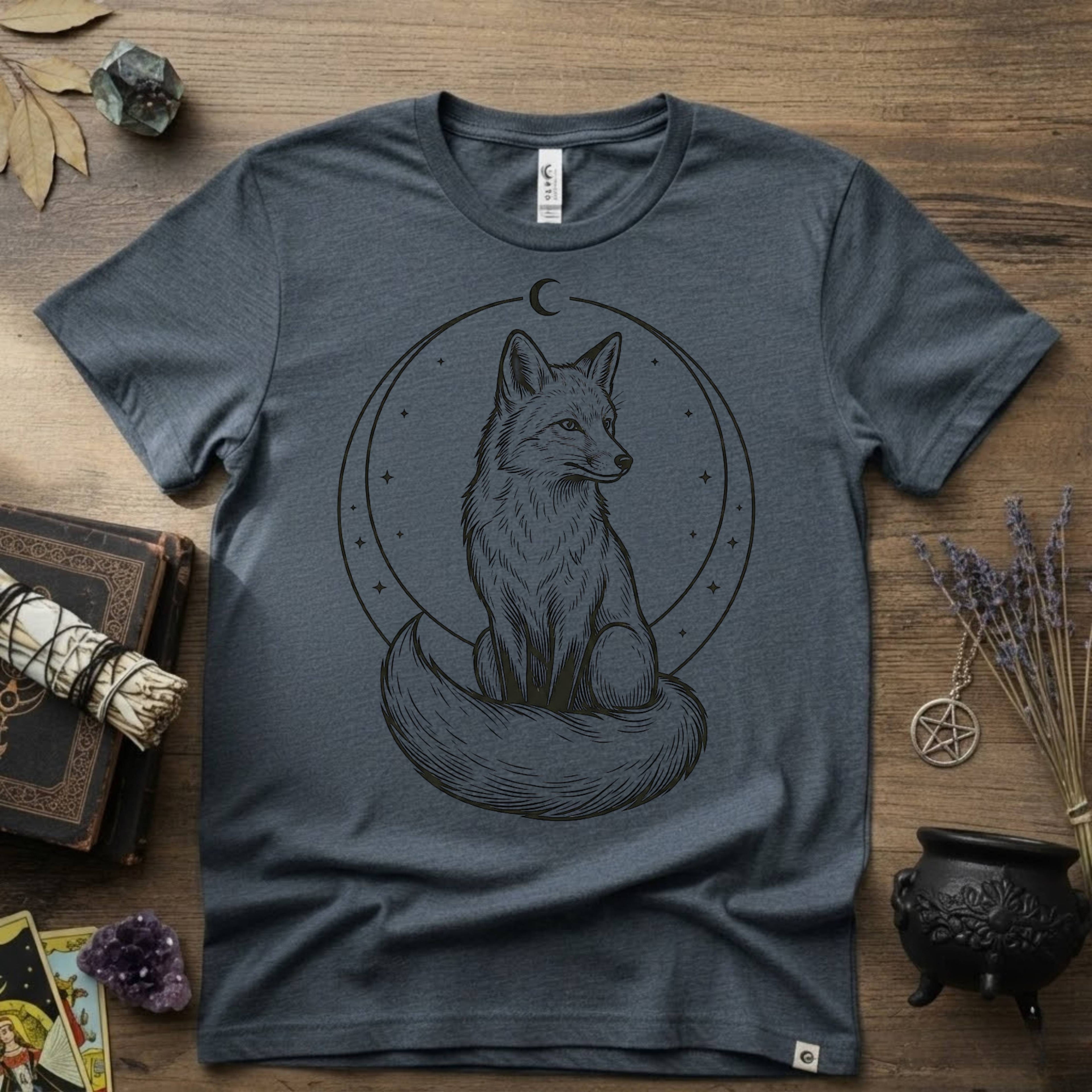 Fox Totem T-Shirt — Mystical Woodland Fox Graphic Tee