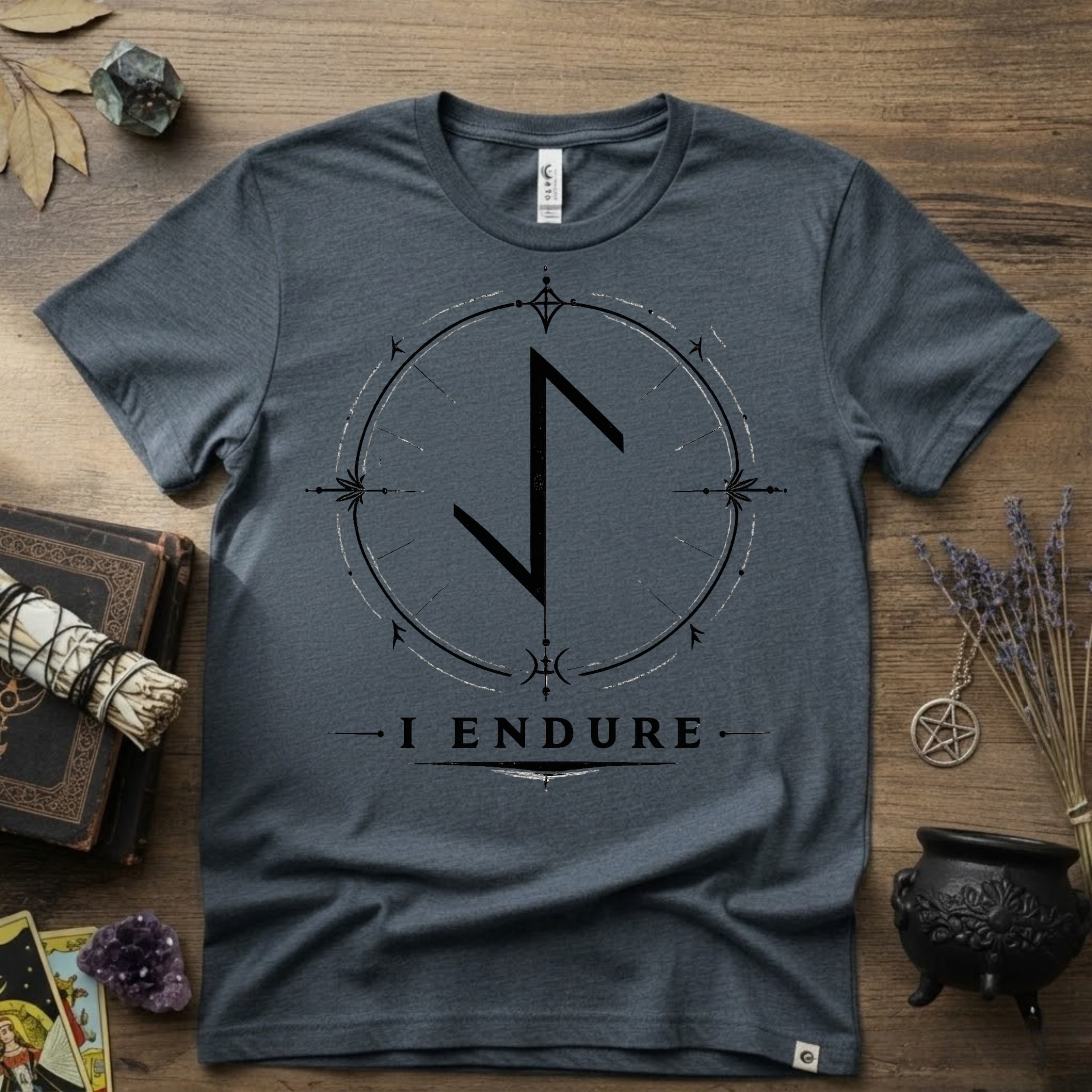 Eihwaz Rune 'I Endure' T-Shirt
