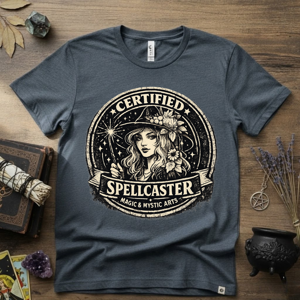 Certified Spell Caster witchy T-Shirt | Witchcraft, Occult, Magical