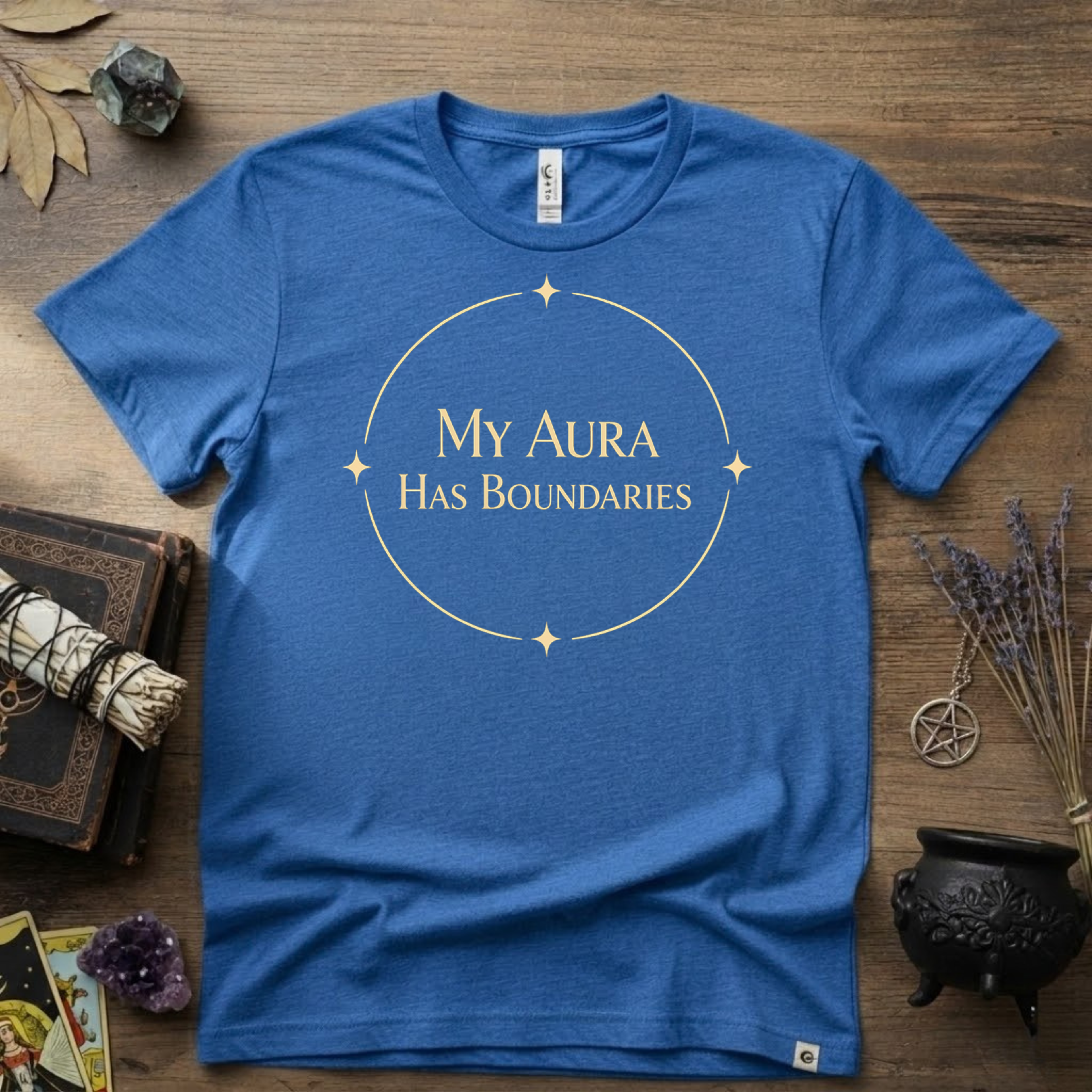 Witchy T-Shirt — "My Aura Has Boundaries"