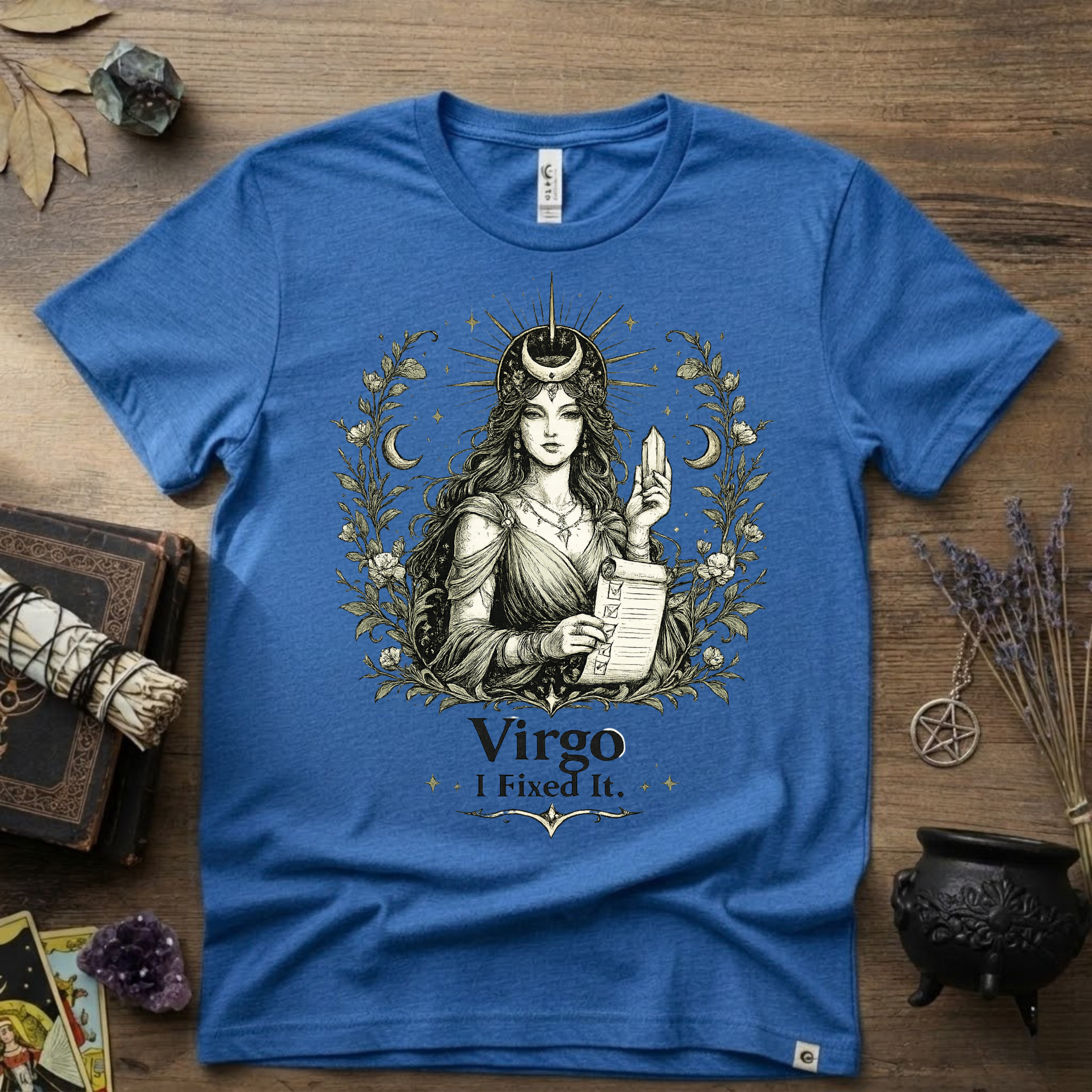 Virgo "I Fixed It" T-Shirt — Zodiac Sign Tee for Fixers & Perfectionists