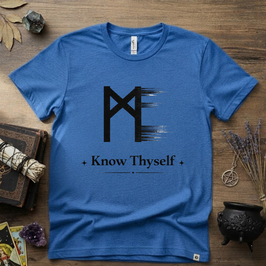Mannaz Rune "Know Thyself" T-Shirt