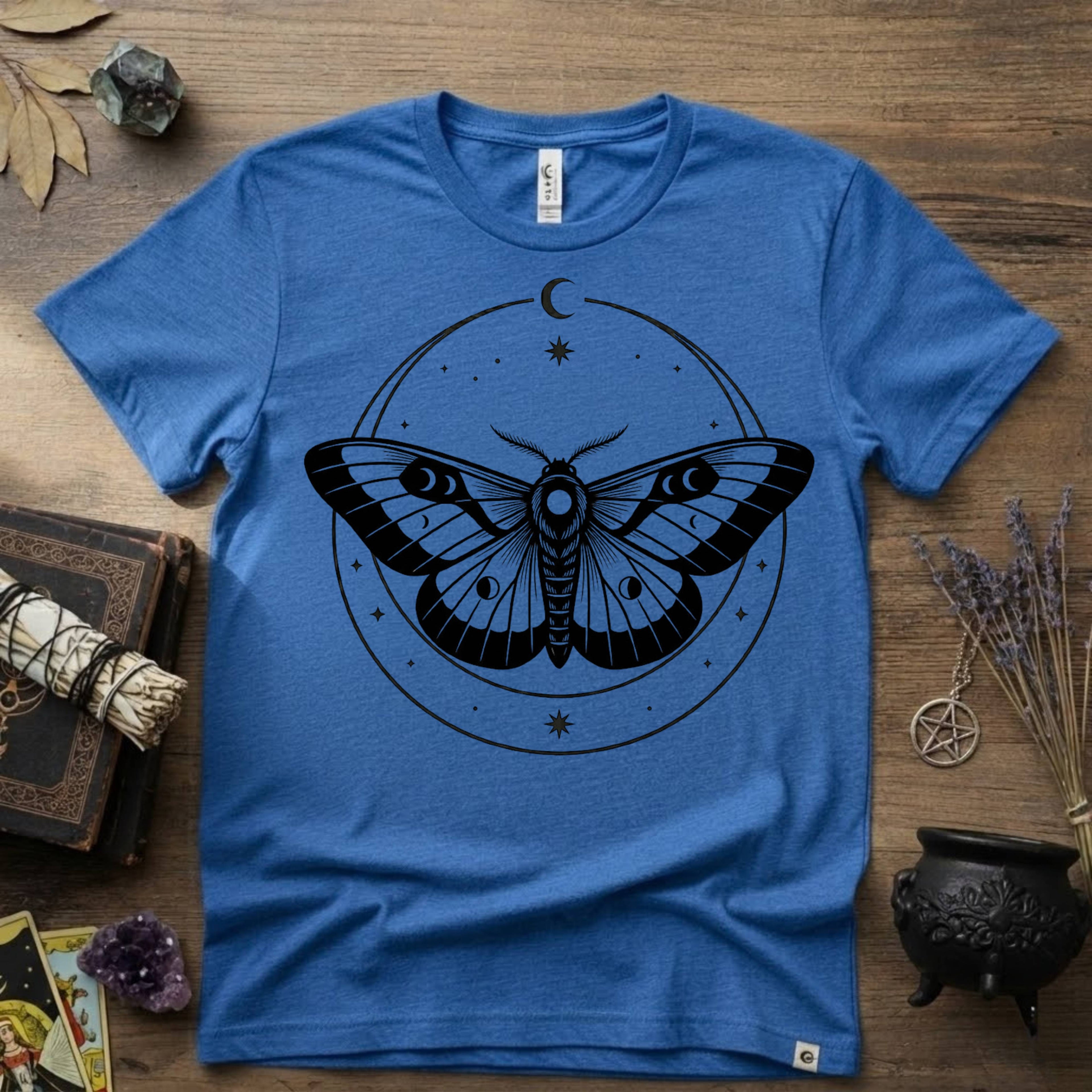 Moth Totem T-Shirt — Mystical Moth Totem Graphic Tee