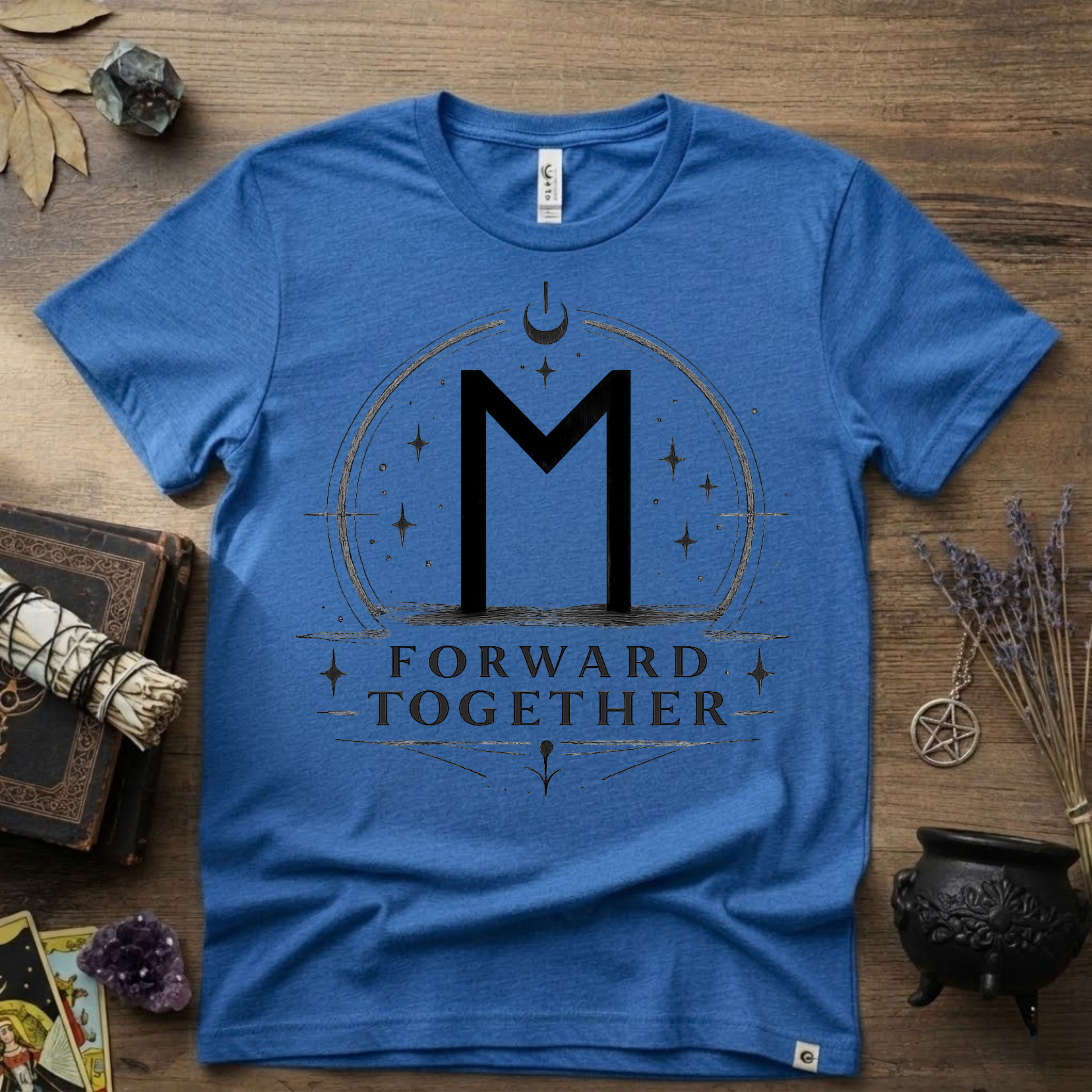 Ehwaz Rune T-Shirt — "Forward Together"