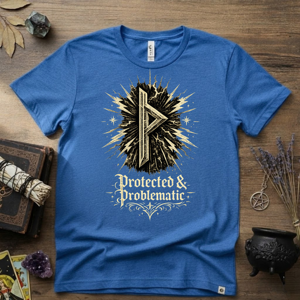 Thurisaz Rune T-Shirt — "Protected and Problematic"