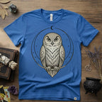 Owl Totem T-Shirt — Mystical Nature-Inspired Graphic Tee