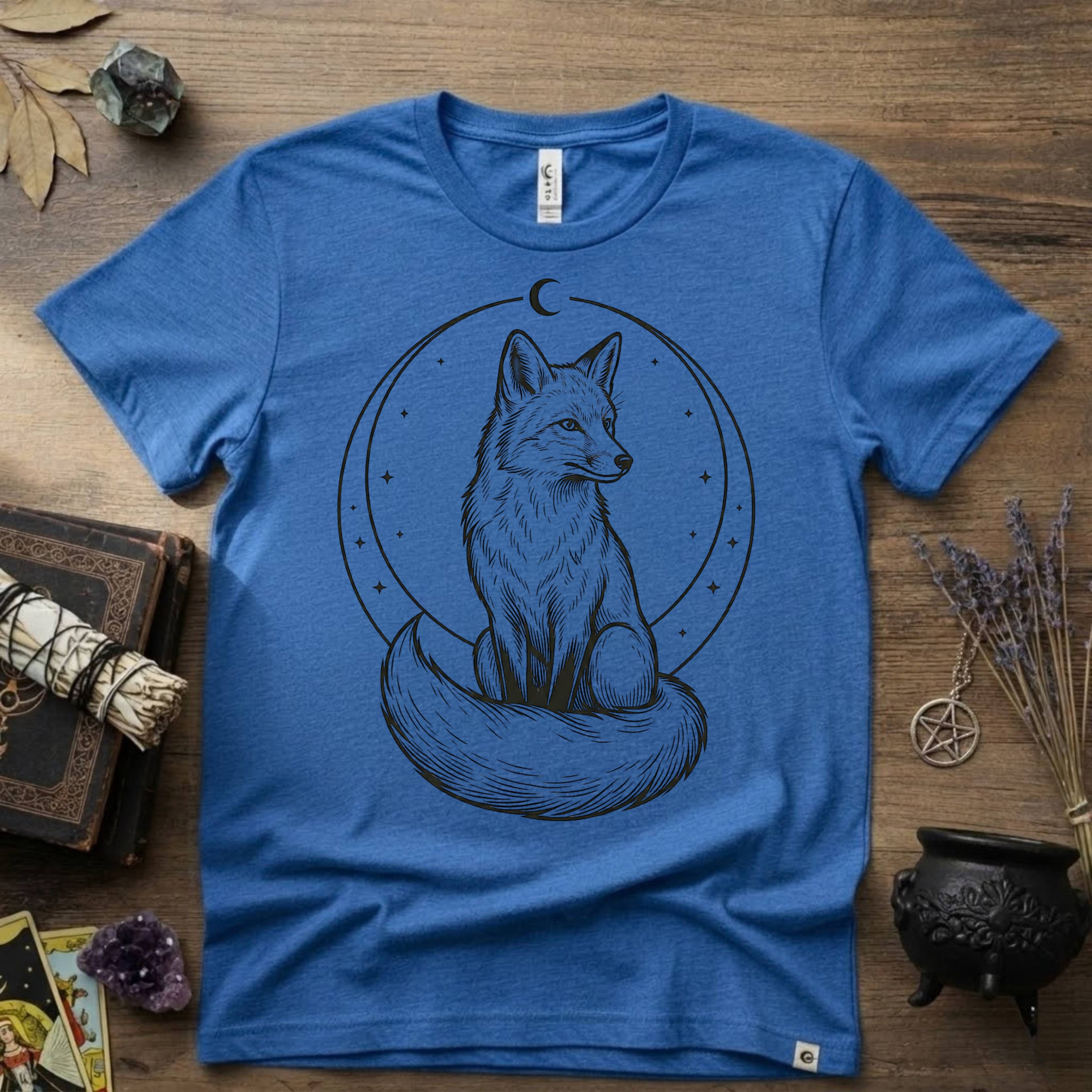Fox Totem T-Shirt — Mystical Woodland Fox Graphic Tee