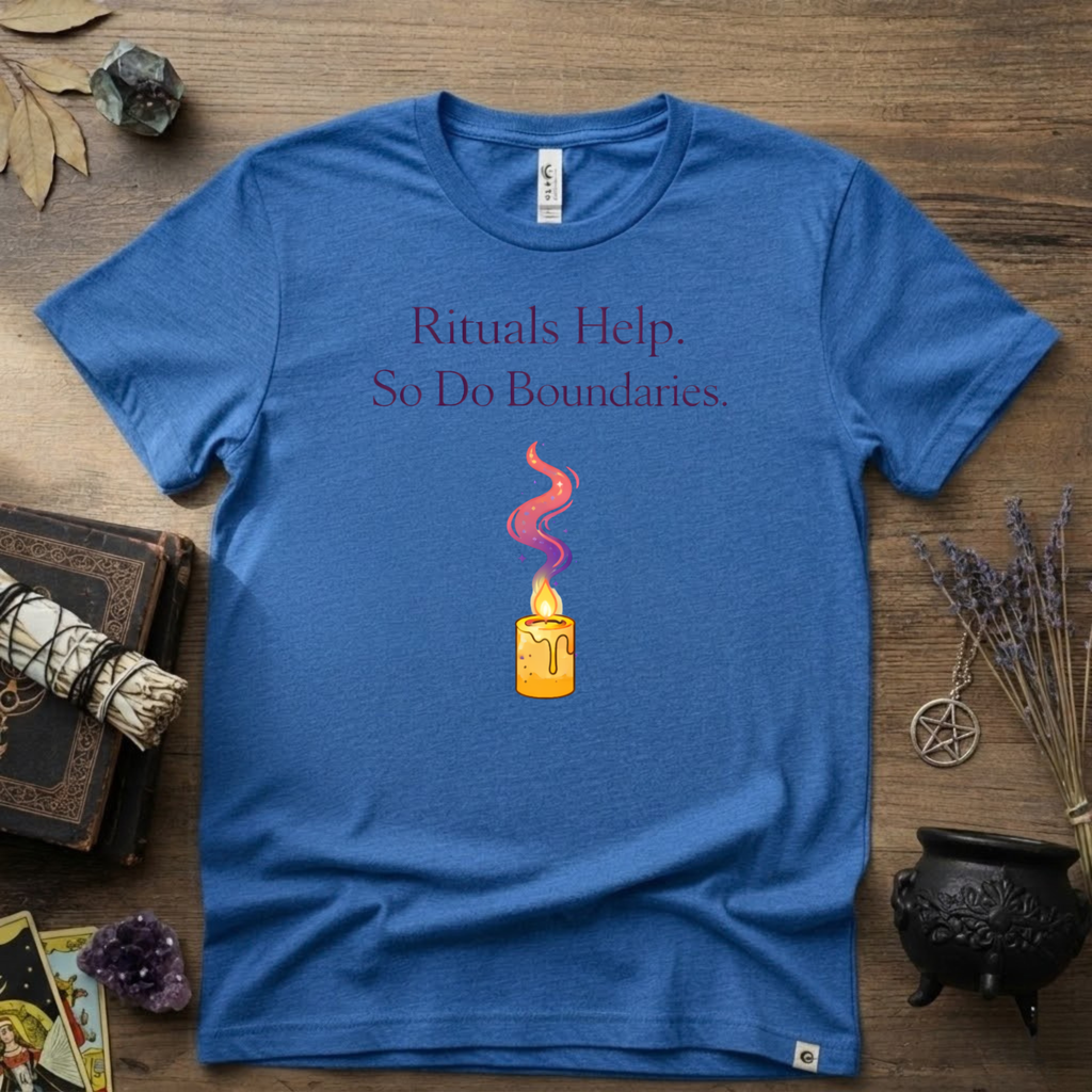 Rituals Help But So Do Boundaries T-Shirt | Witchy Spiritual Graphic Tee