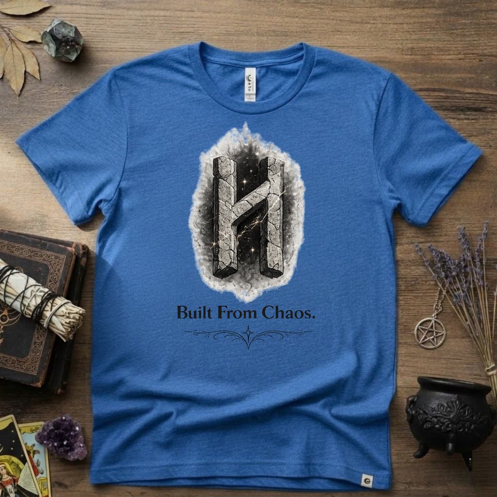Hagalaz Rune T-Shirt — Built from Chaos Design