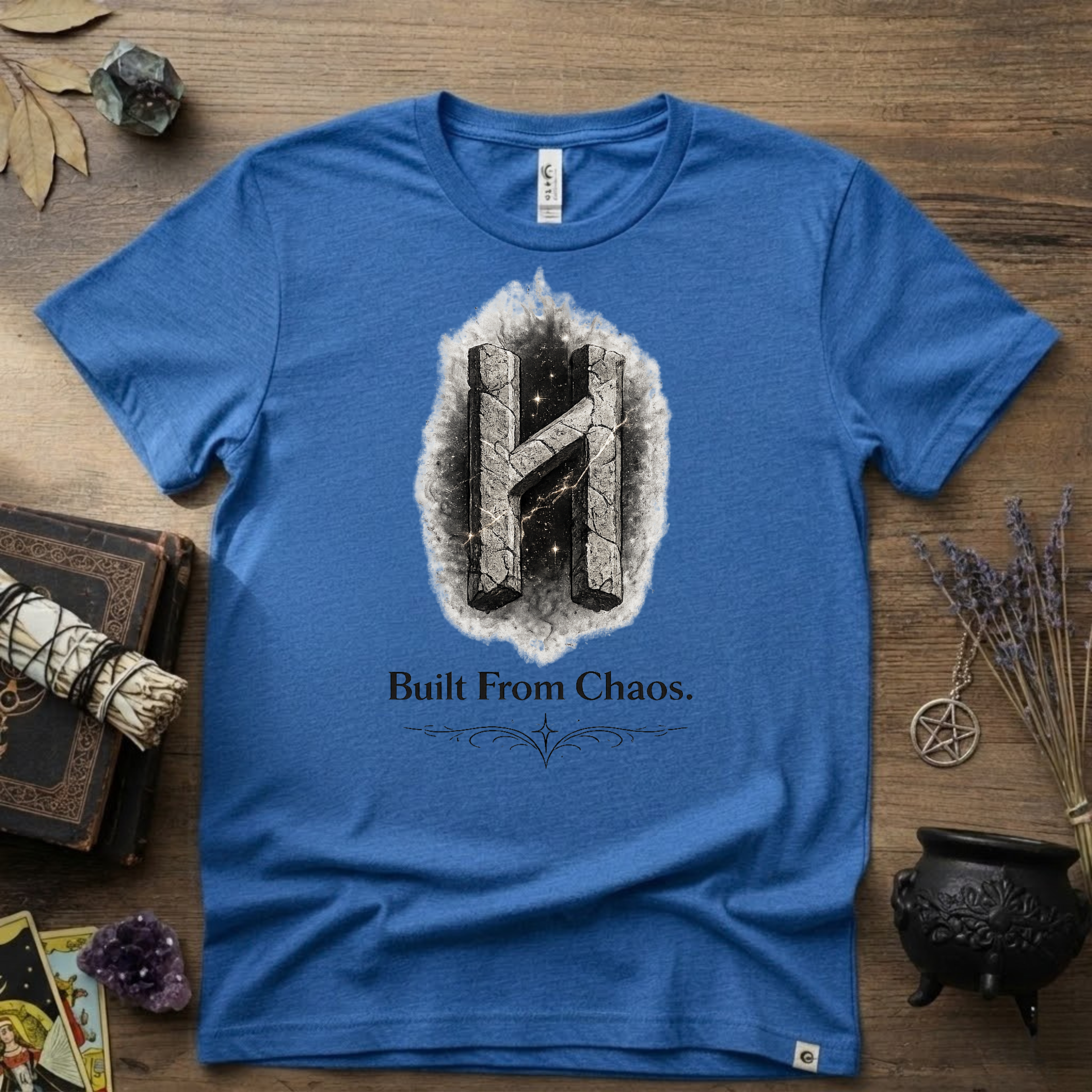Hagalaz Rune T-Shirt — Built from Chaos Design