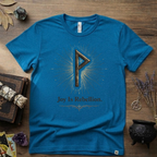 Wunjo Rune "Joy is Rebellion" T-Shirt