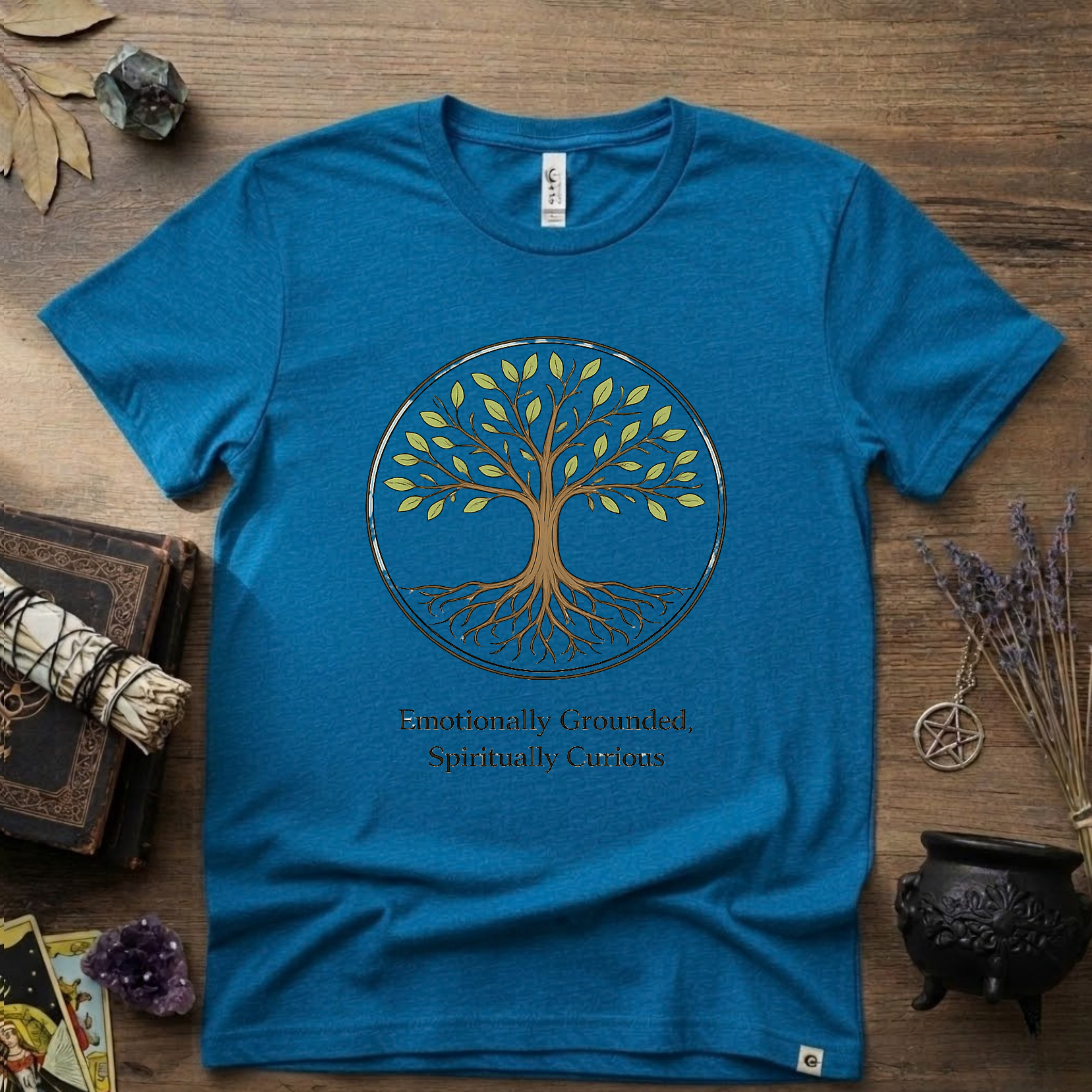 Emotional Grounded Spiritual Curious Witchy T-Shirt | Witchcraft Mystic Tee