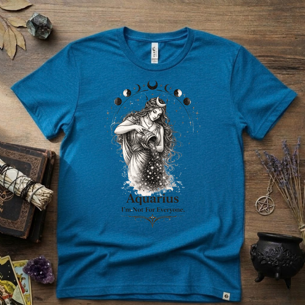 Aquarius 'I'm Not For Everyone' T-Shirt — Zodiac Horoscope Tee