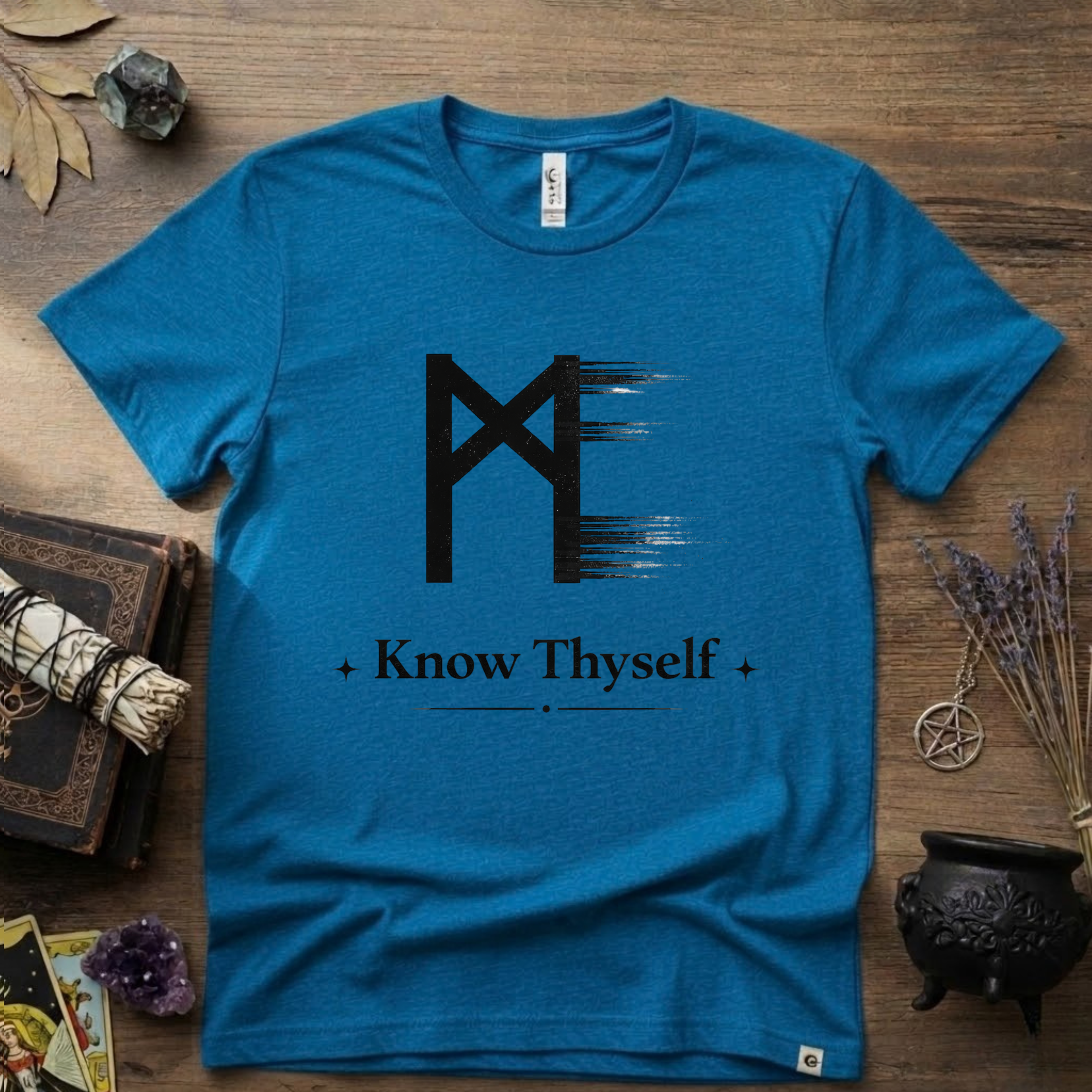 Mannaz Rune "Know Thyself" T-Shirt