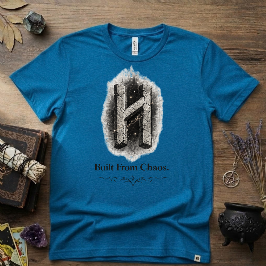 Hagalaz Rune T-Shirt — Built from Chaos Design