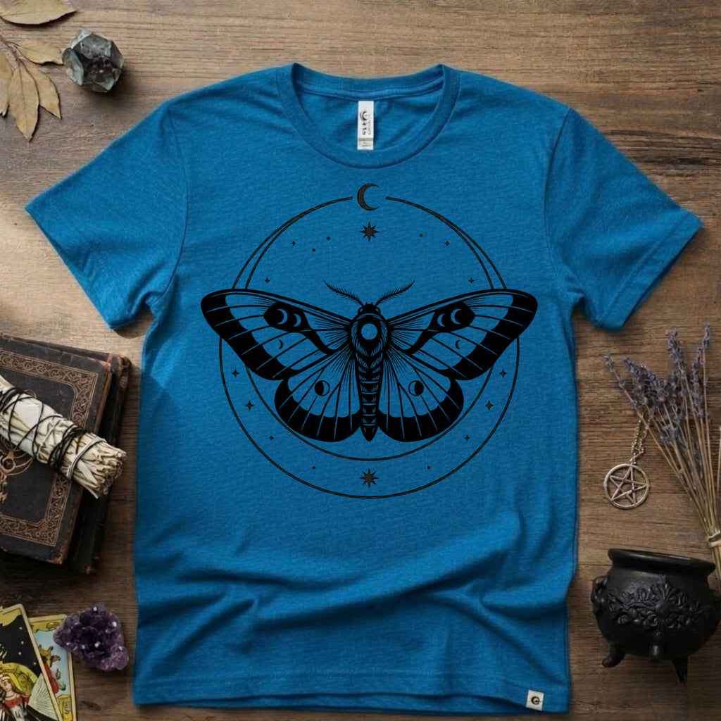 Moth Totem T-Shirt — Mystical Moth Totem Graphic Tee