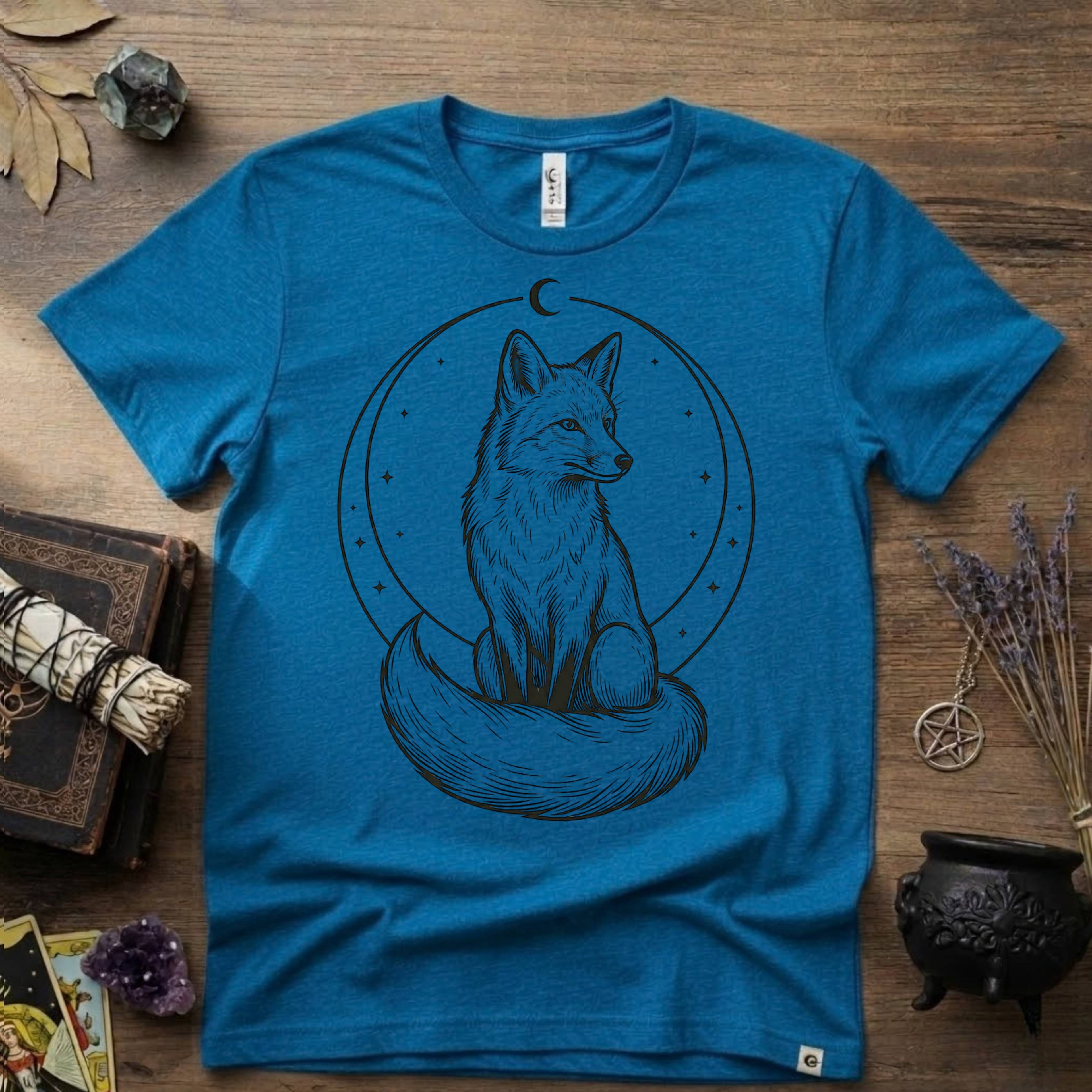 Fox Totem T-Shirt — Mystical Woodland Fox Graphic Tee