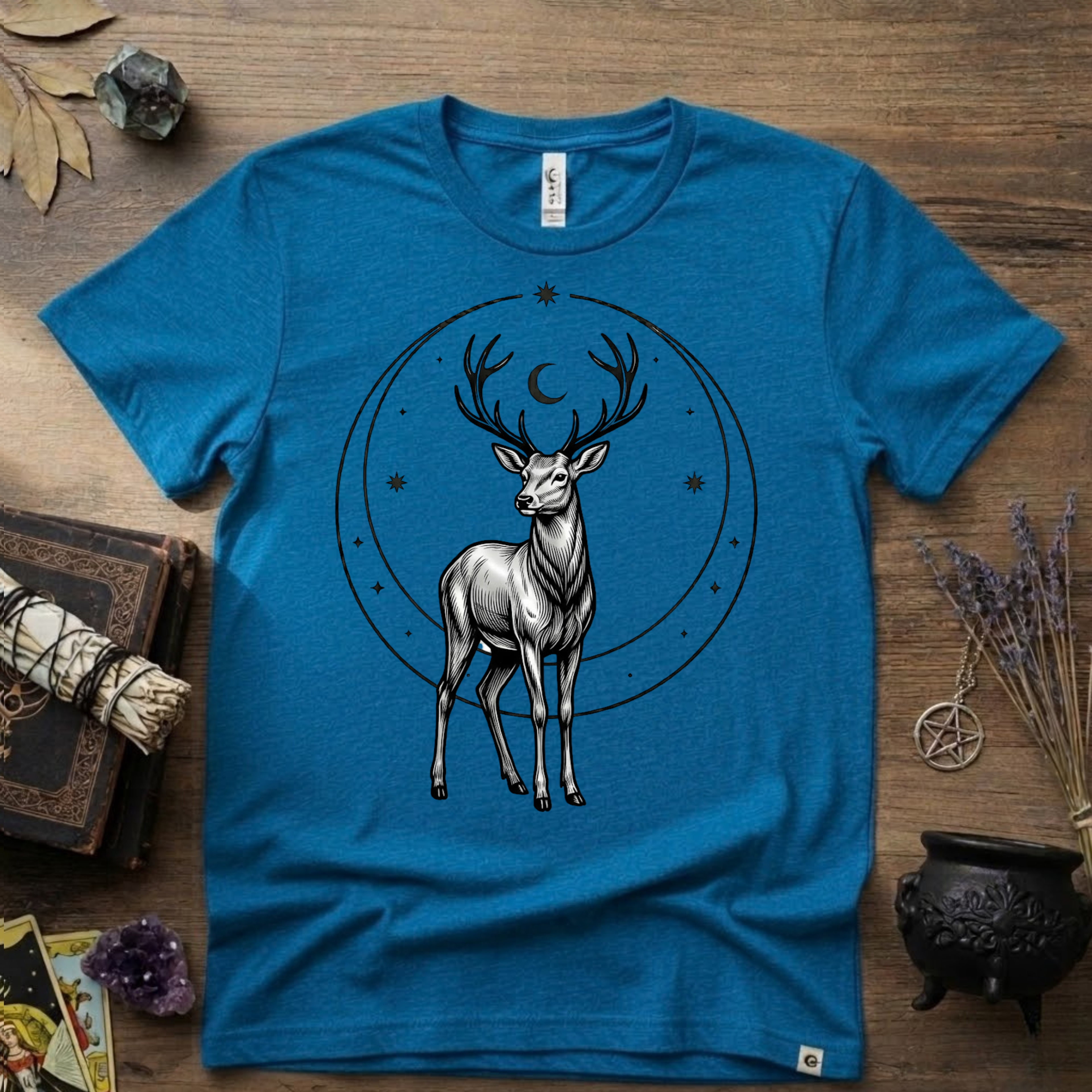 Stag Totem T-Shirt — Majestic Deer Graphic Tee