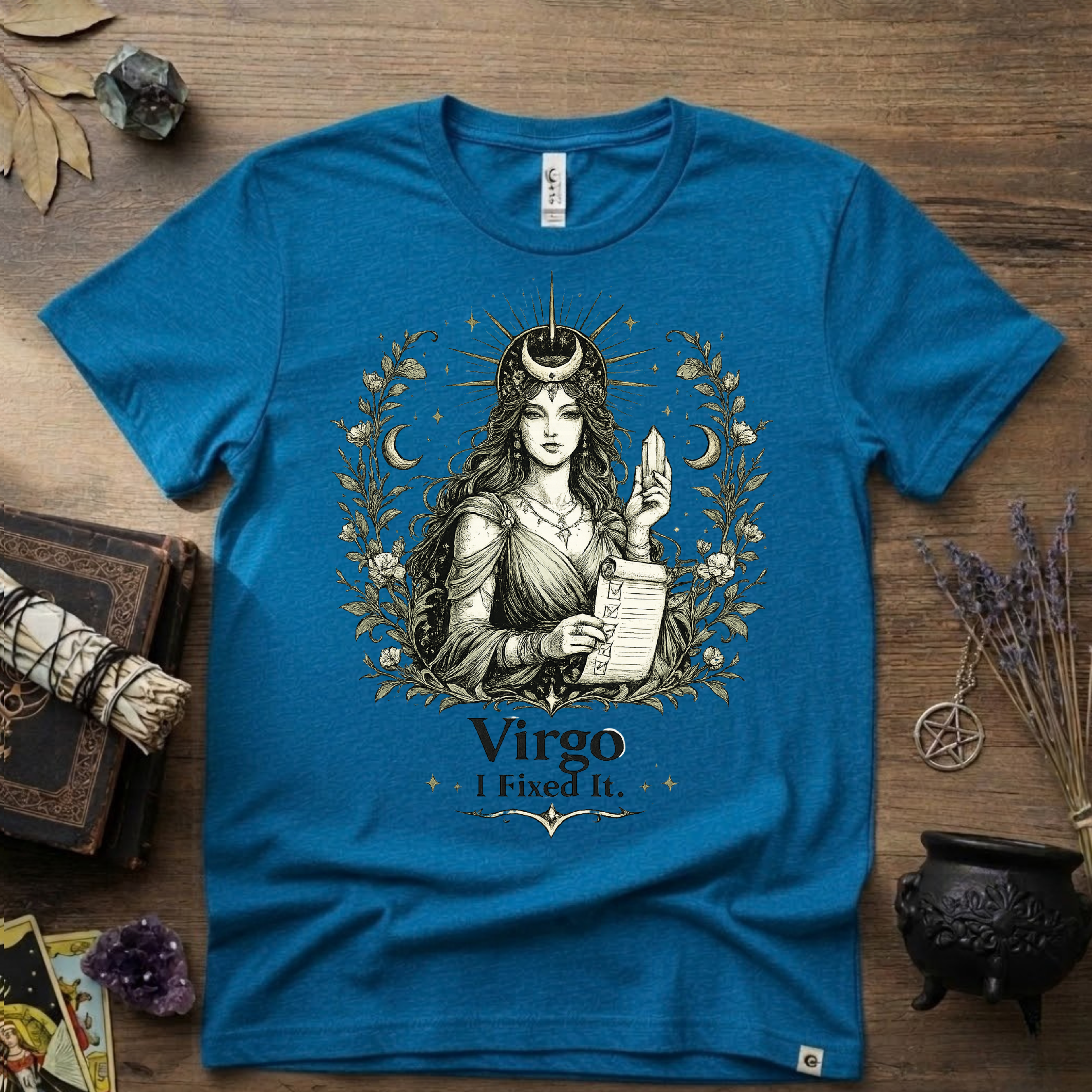 Virgo "I Fixed It" T-Shirt — Zodiac Sign Tee for Fixers & Perfectionists