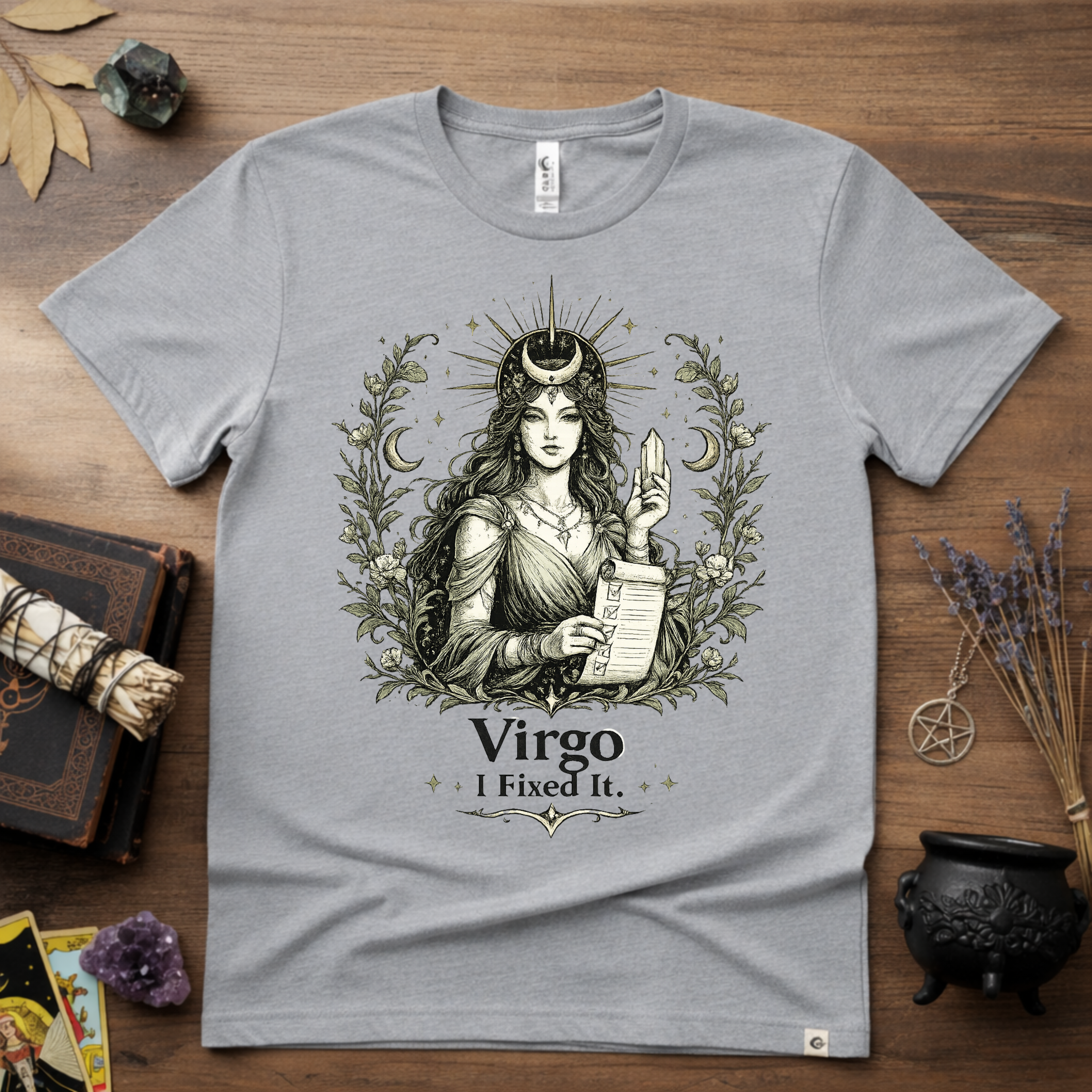 Virgo "I Fixed It" T-Shirt — Zodiac Sign Tee for Fixers & Perfectionists