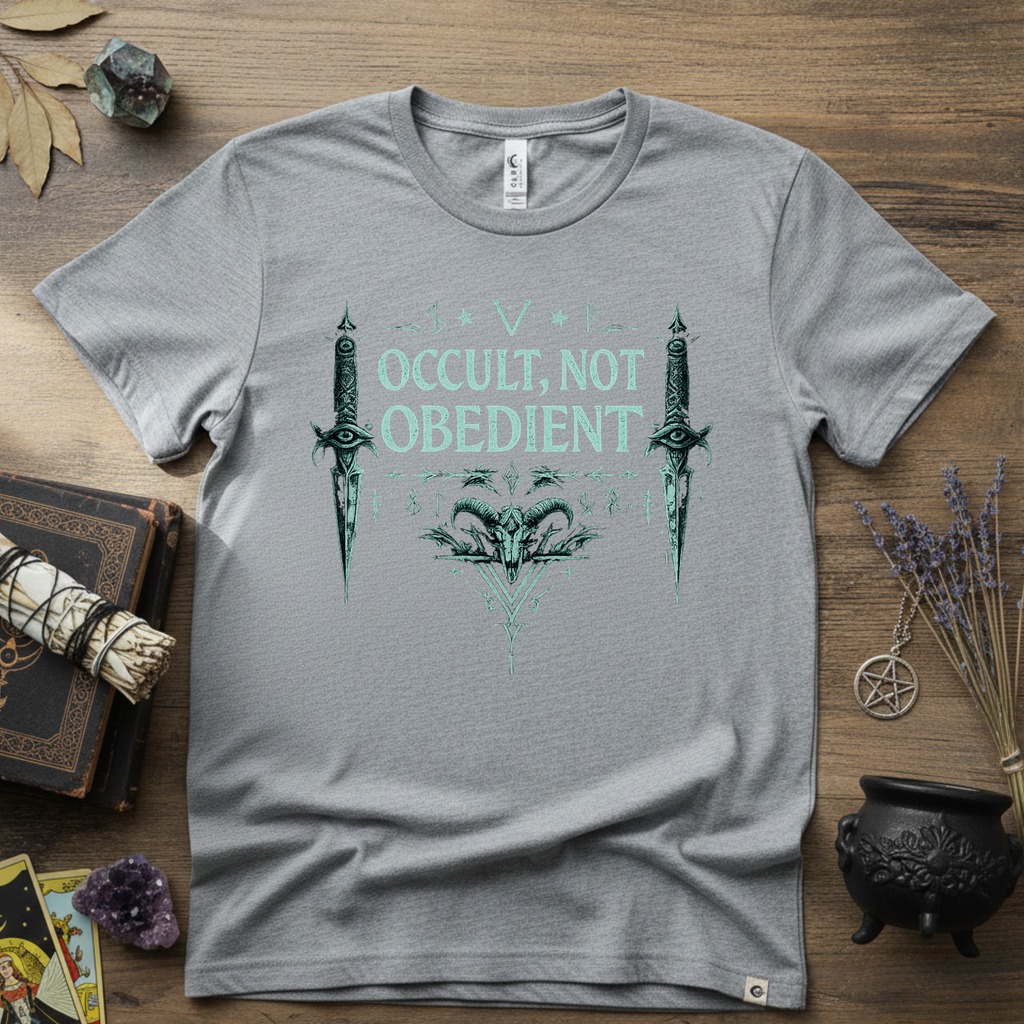 Witchy T-Shirt — "Occult Not Obedient"