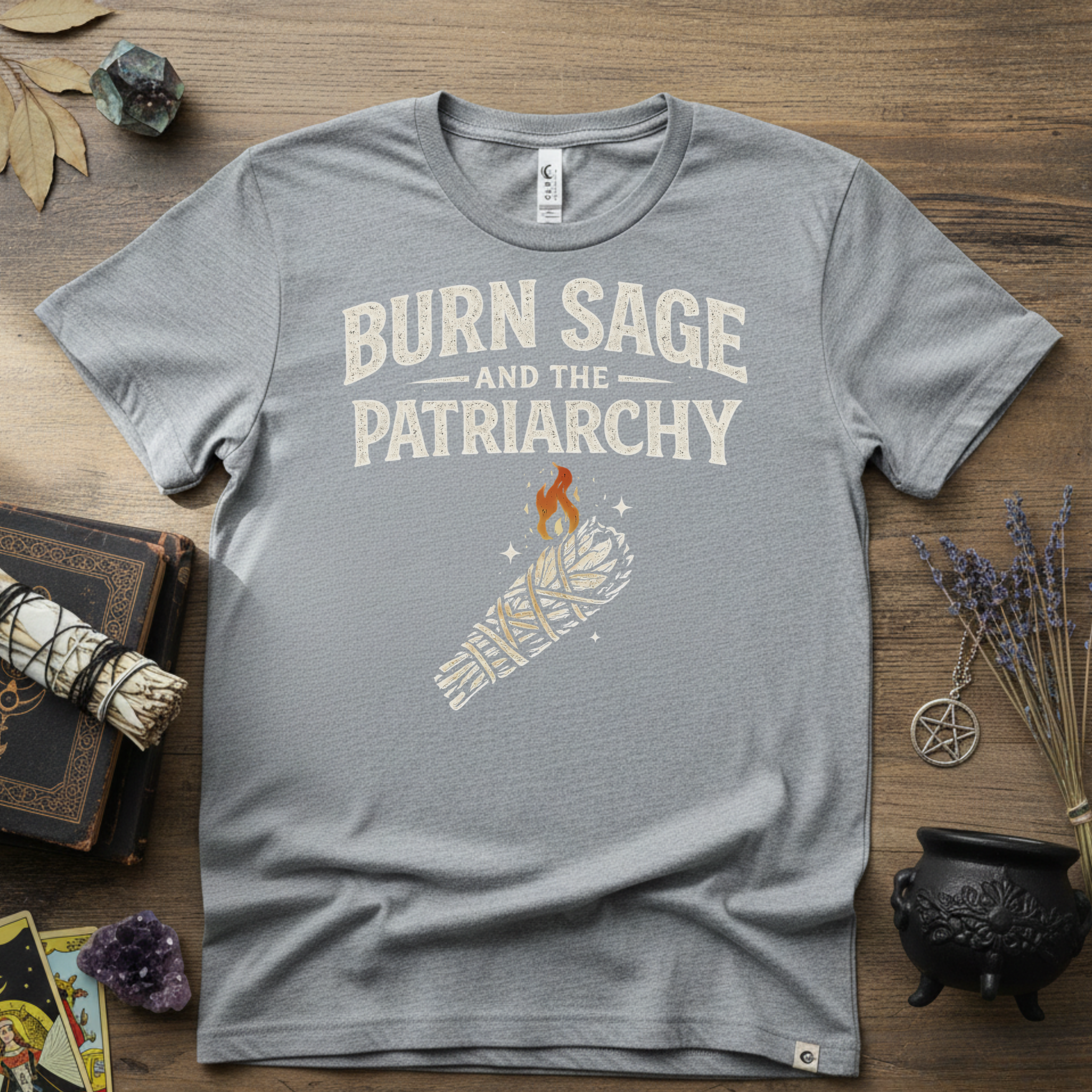 Burn Sage and the Patriarchy Witchy T-Shirt | Witchcraft, Feminist