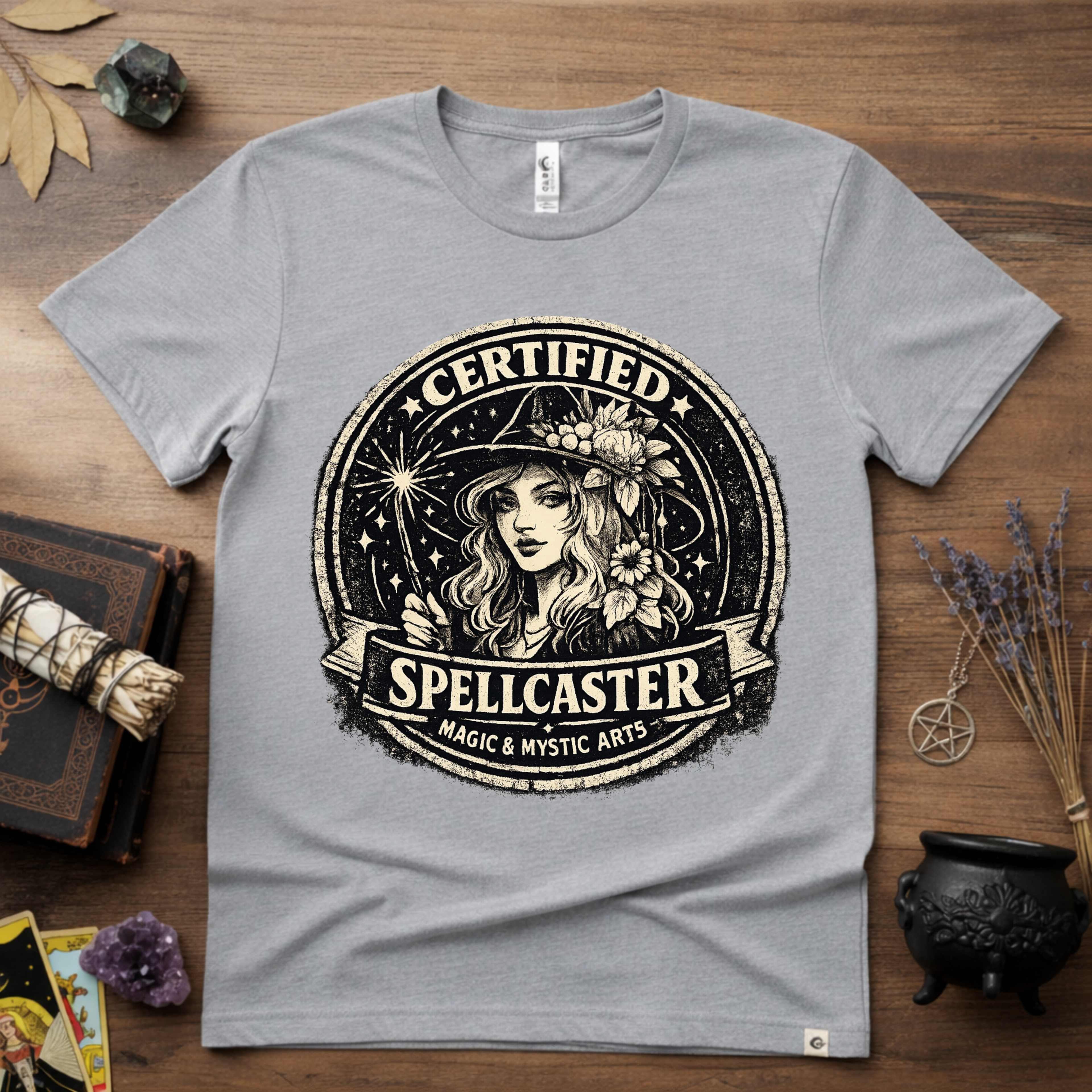 Certified Spell Caster witchy T-Shirt | Witchcraft, Occult, Magical