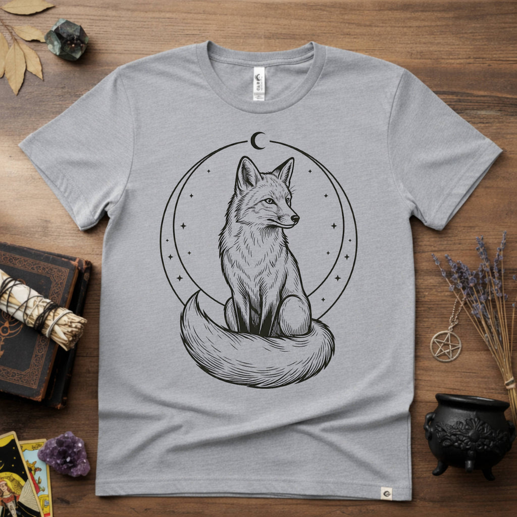 Fox Totem T-Shirt — Mystical Woodland Fox Graphic Tee