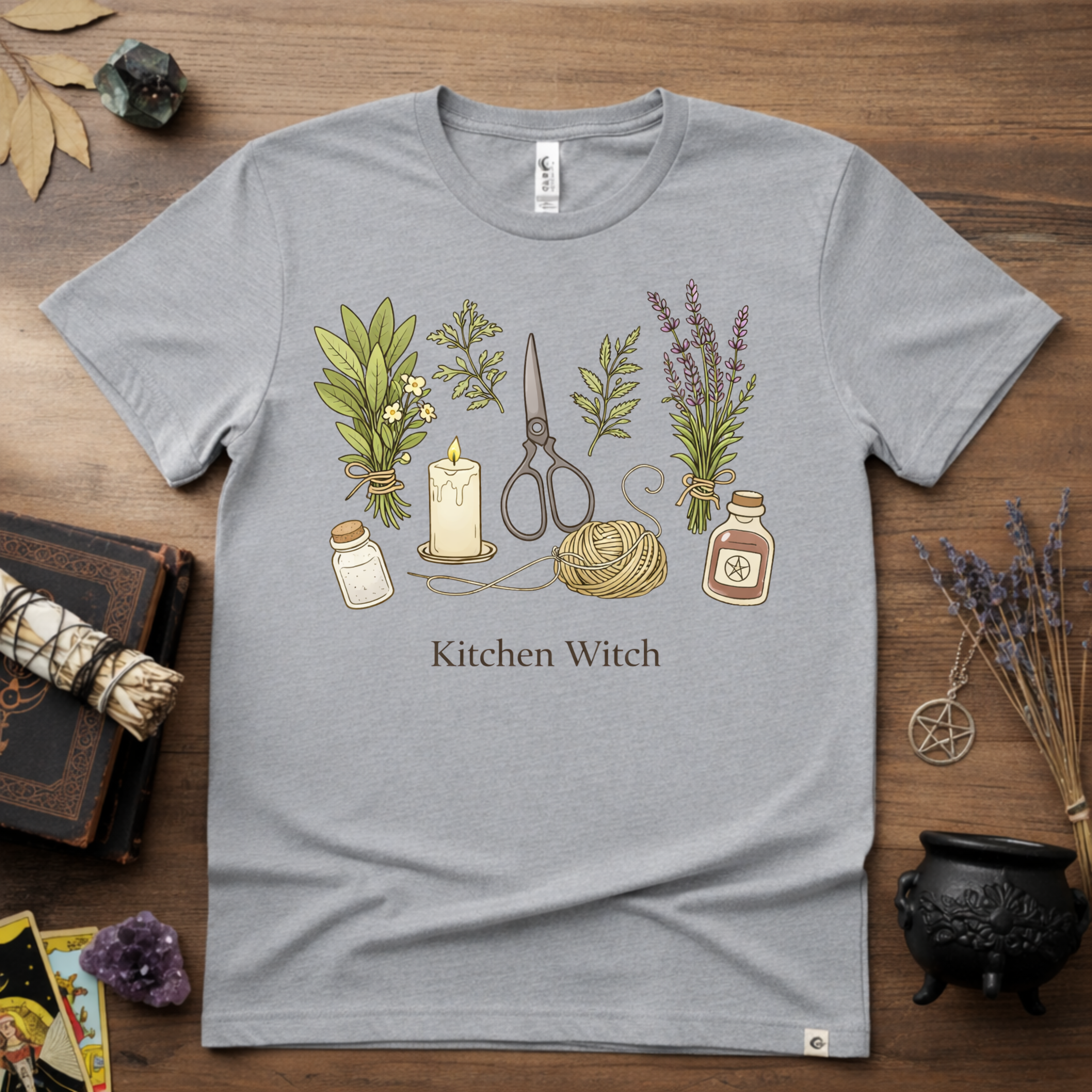 Kitchen Witch T-Shirt — Witchy Kitchen Spell Tee