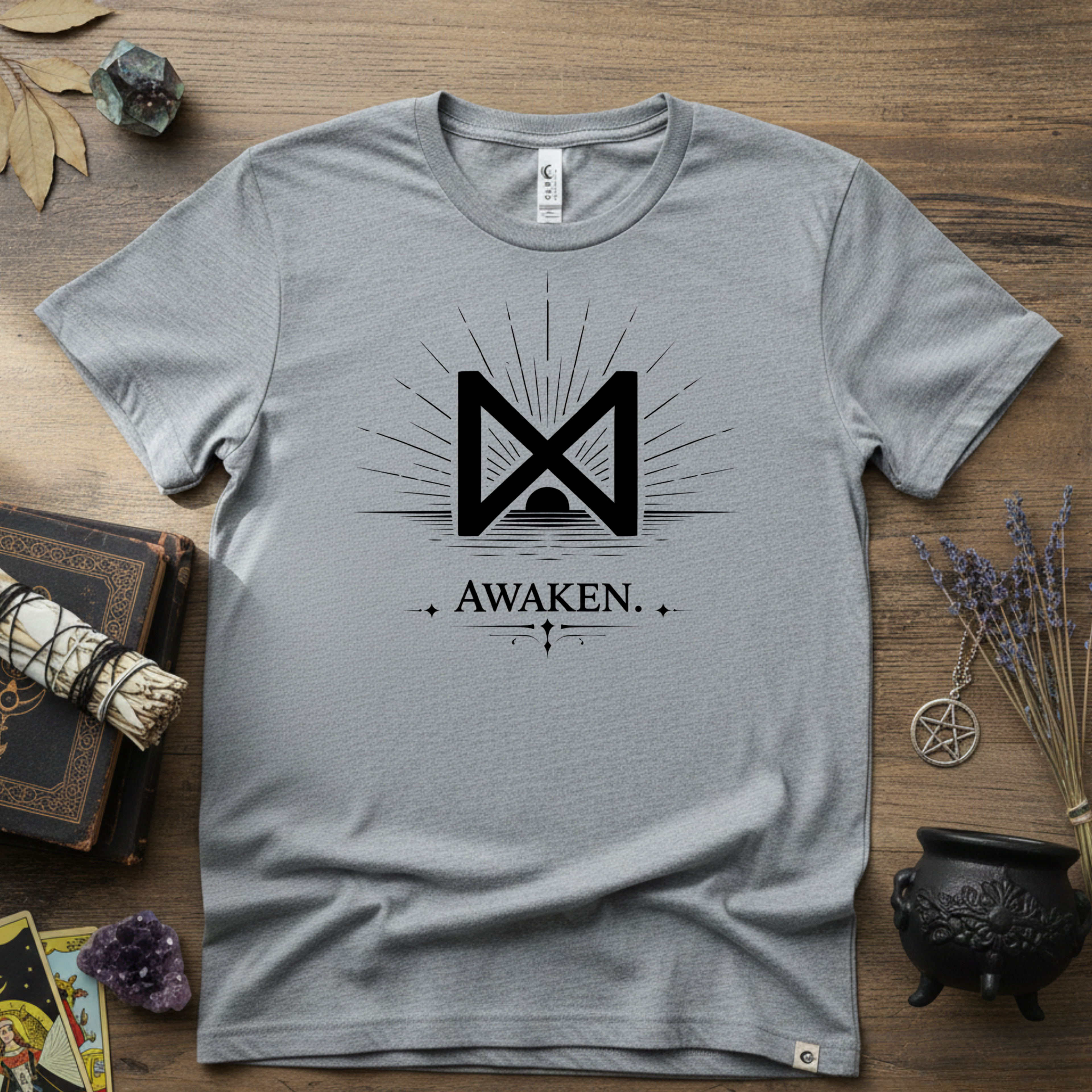 Dagaz Rune T-Shirt — "Awaken" Nordic Symbol Tee