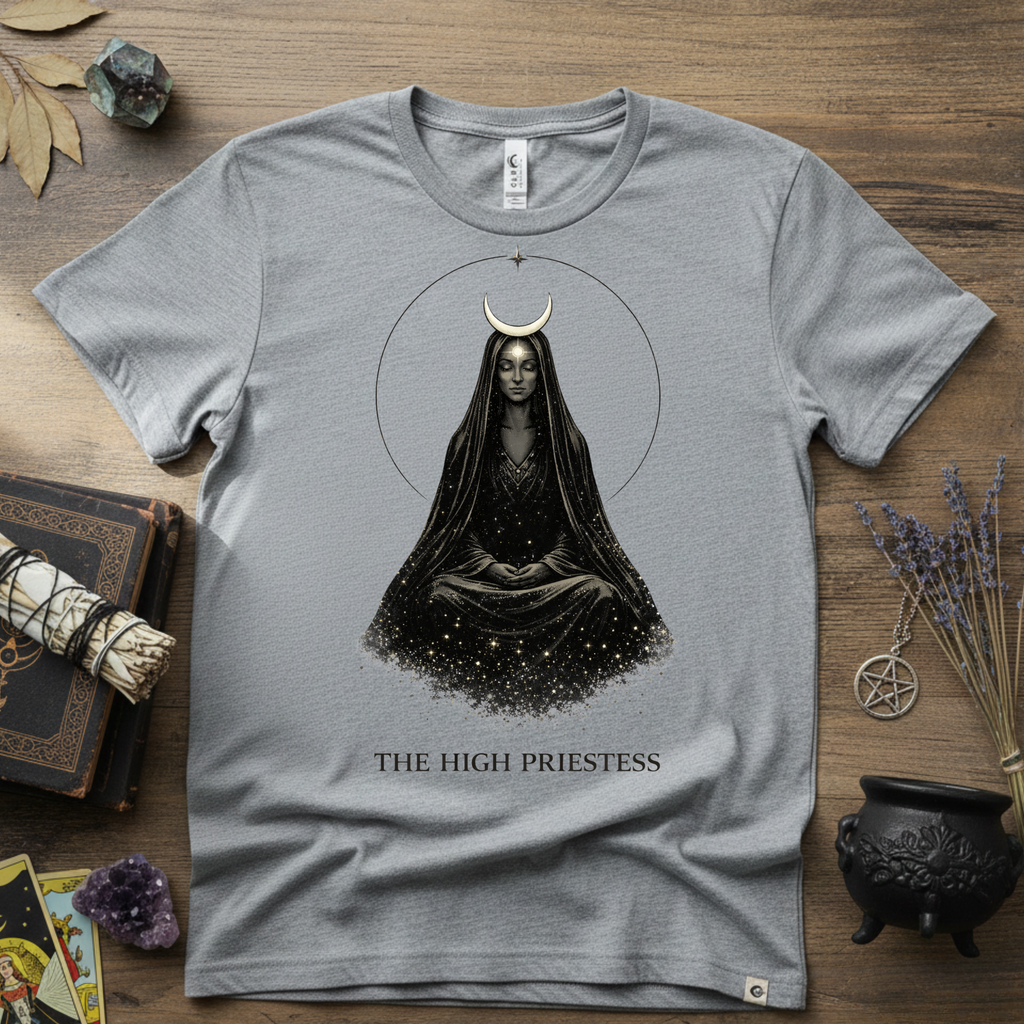 Tarot T-Shirt — The High Priestess