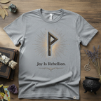 Wunjo Rune "Joy is Rebellion" T-Shirt