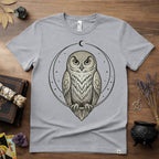Owl Totem T-Shirt — Mystical Nature-Inspired Graphic Tee