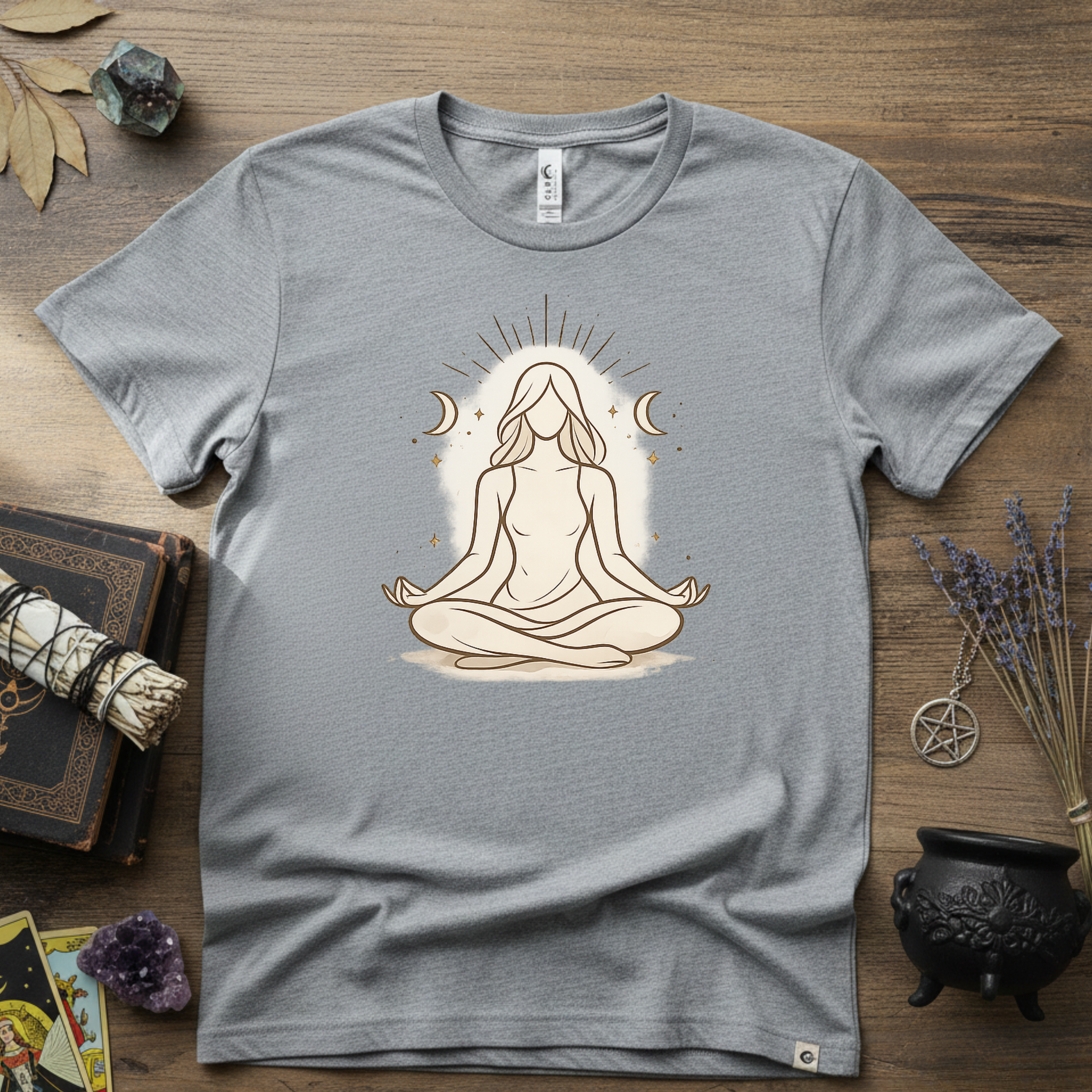 Witchy T-Shirt — "Meditation Witch"