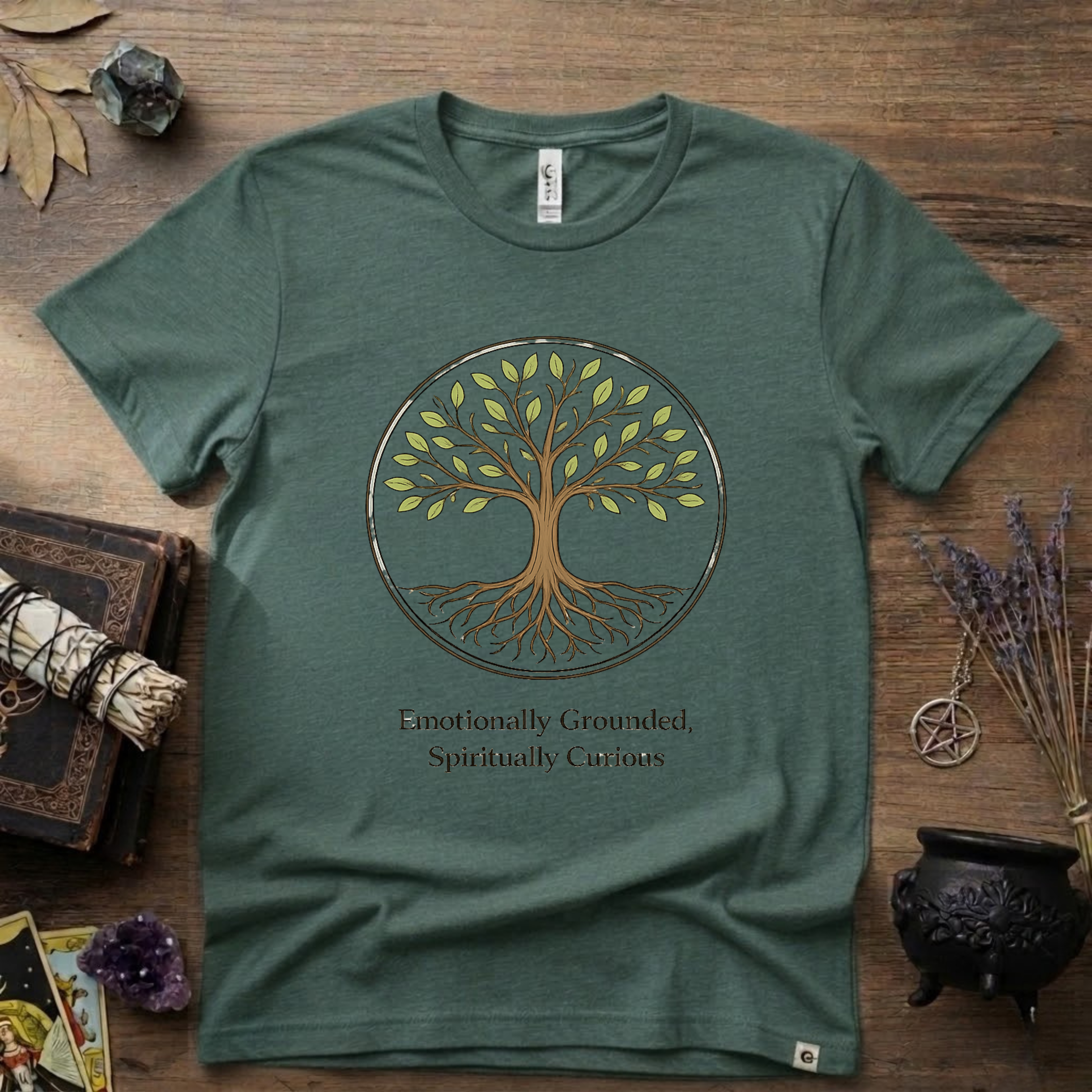 Emotional Grounded Spiritual Curious Witchy T-Shirt | Witchcraft Mystic Tee