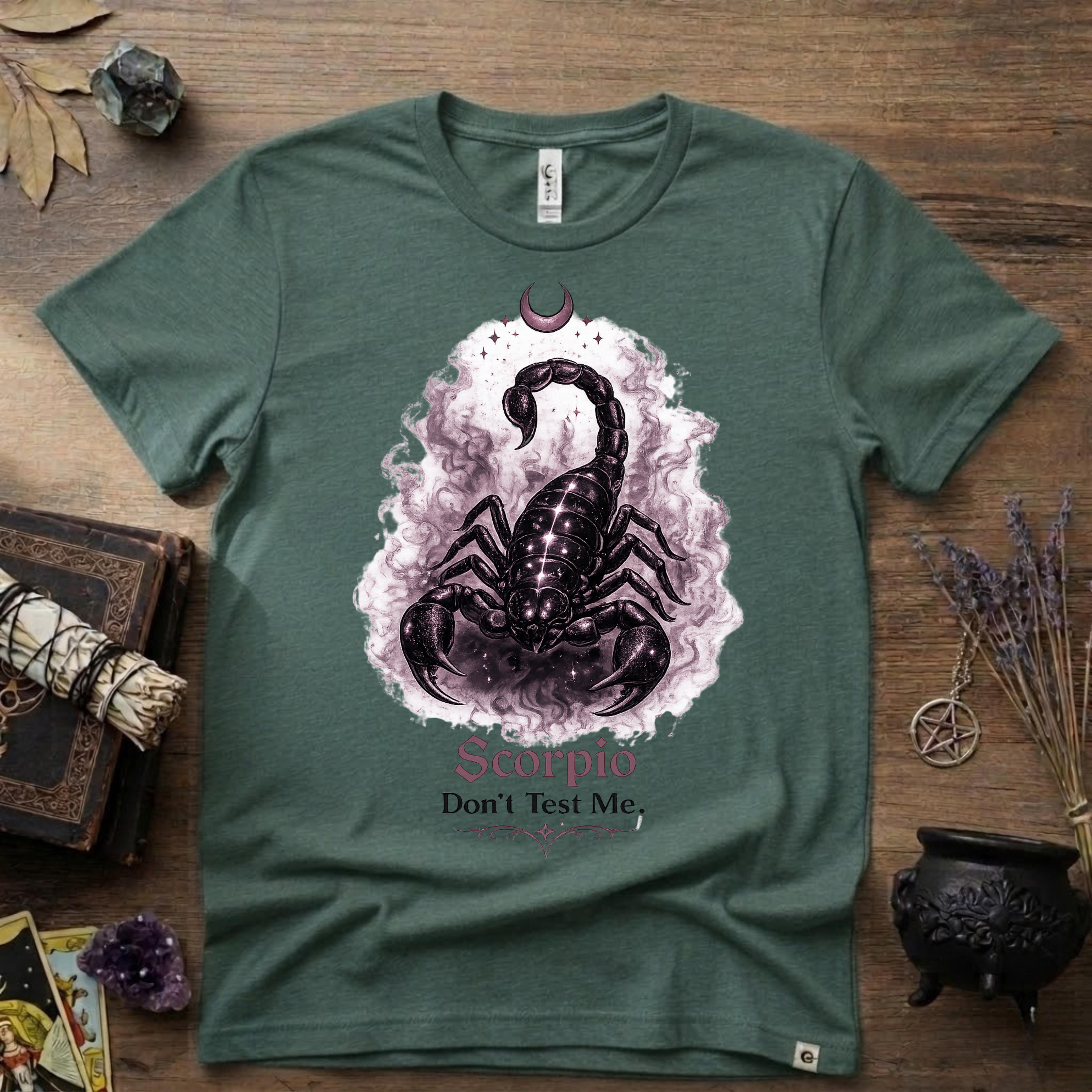 Scorpio 'Don't Test Me' T-Shirt — Bold Zodiac Tee for Scorpio Signs