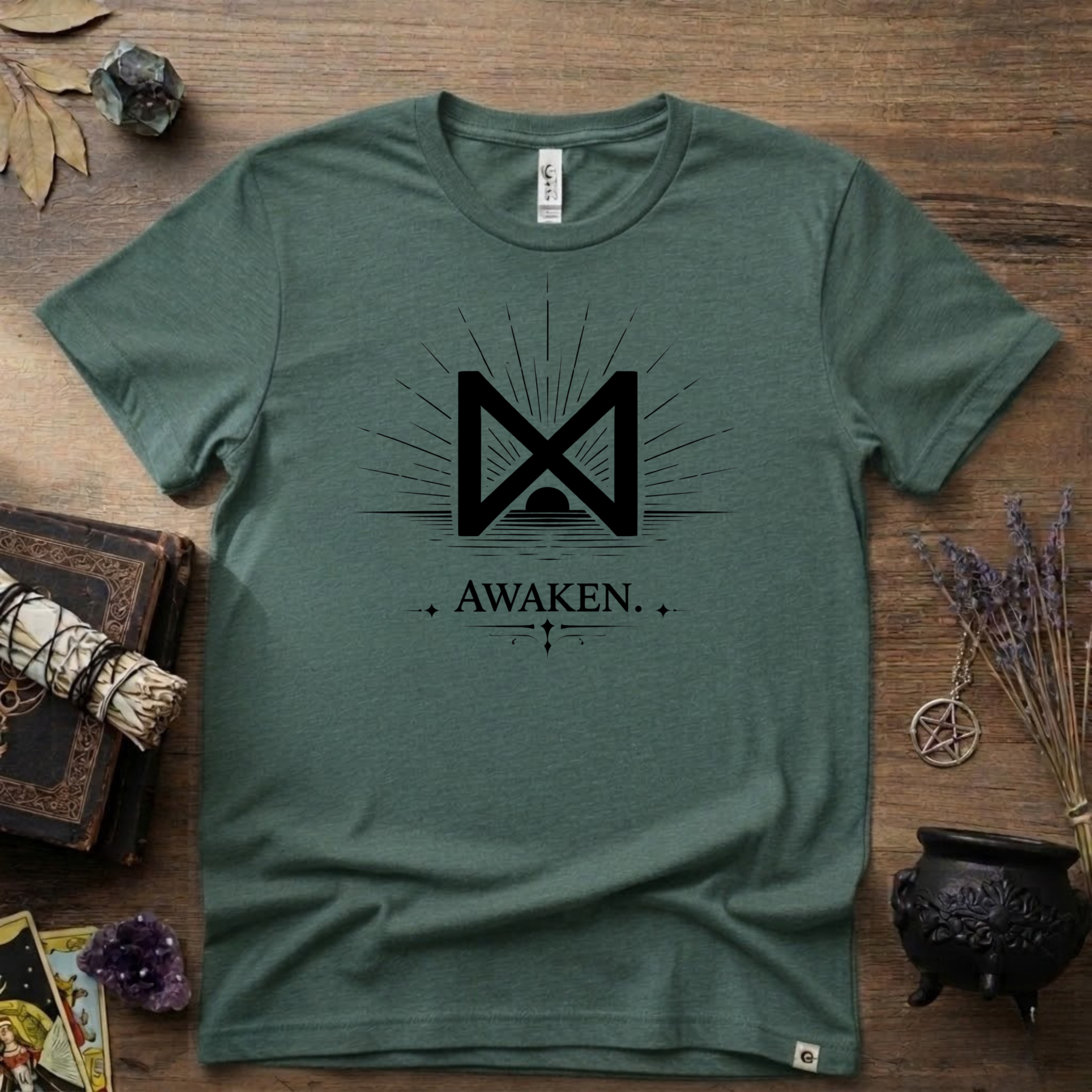 Dagaz Rune T-Shirt — "Awaken" Nordic Symbol Tee