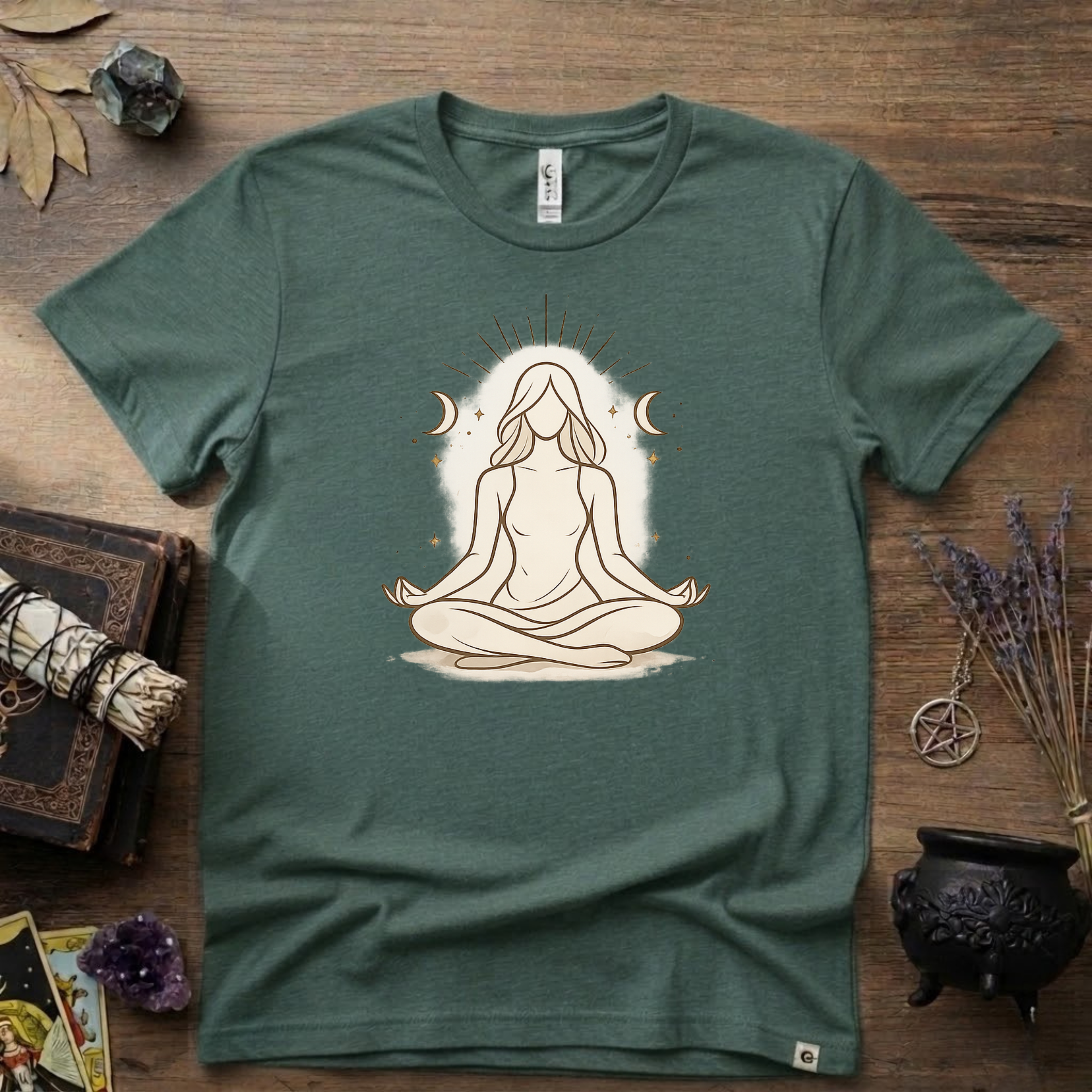 Witchy T-Shirt — "Meditation Witch"