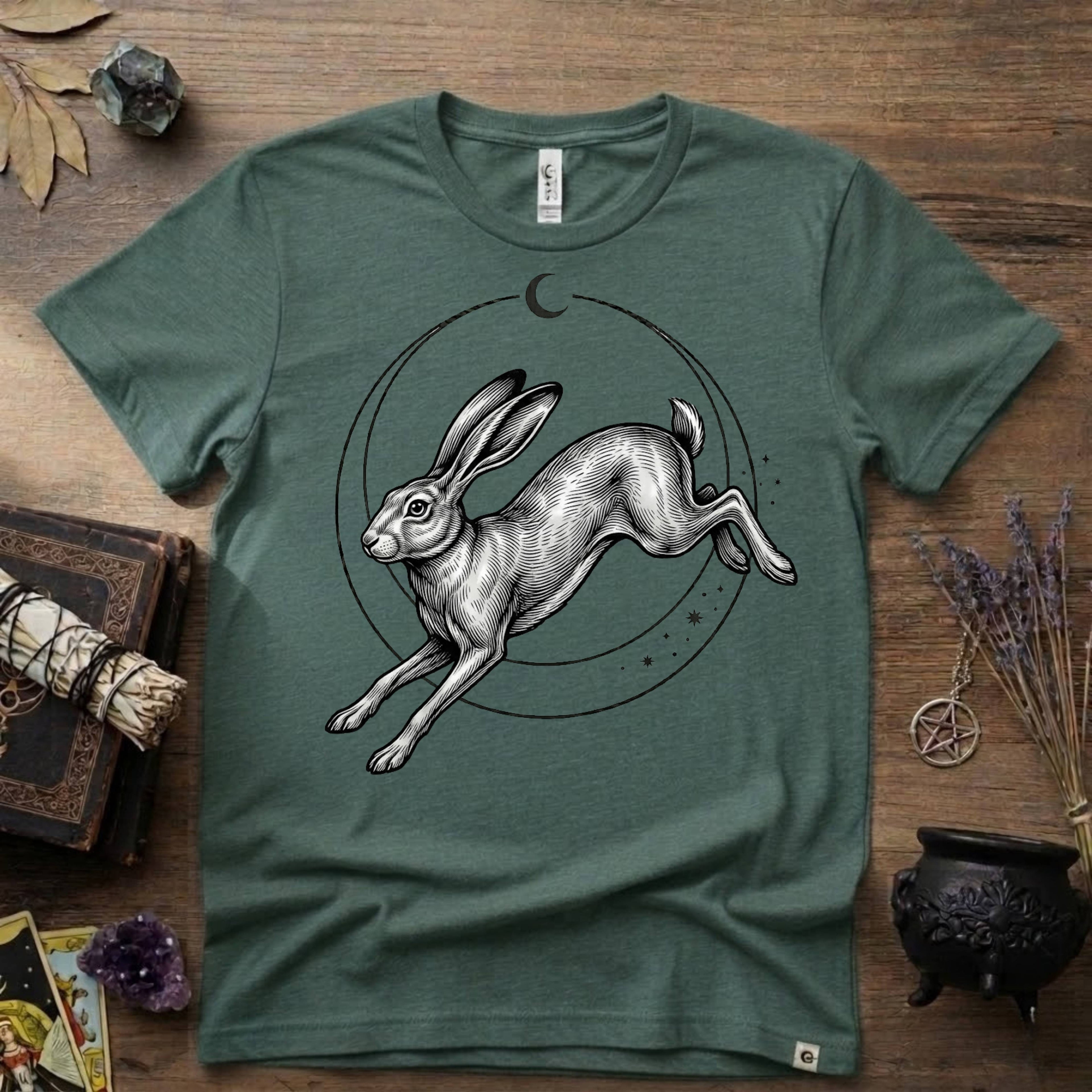 Rabbit Totem T-Shirt — Spiritual Animal Rabbit Tee for Nature Lovers