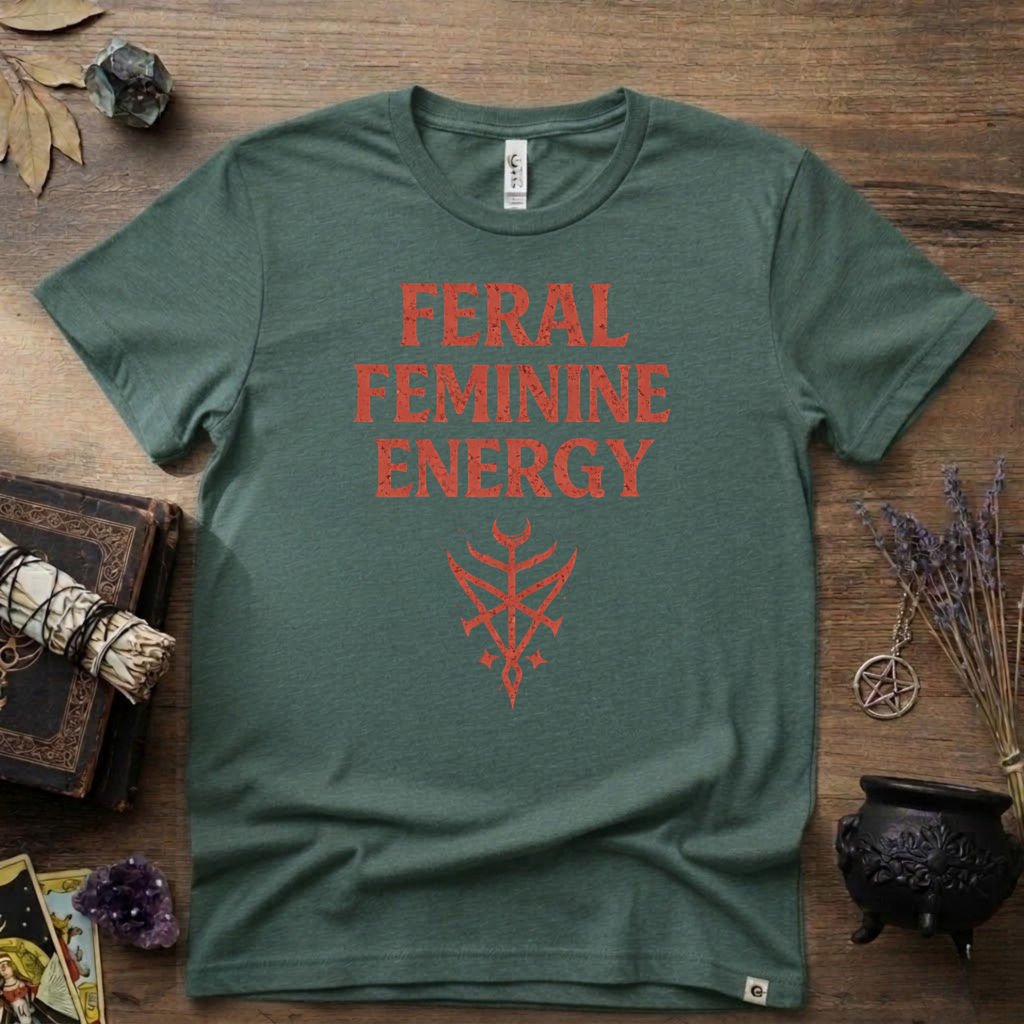 Feral Feminine Energy Witchy T-Shirt