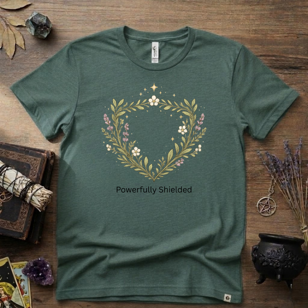 Witchy T-Shirt — "Powerfully Shielded"